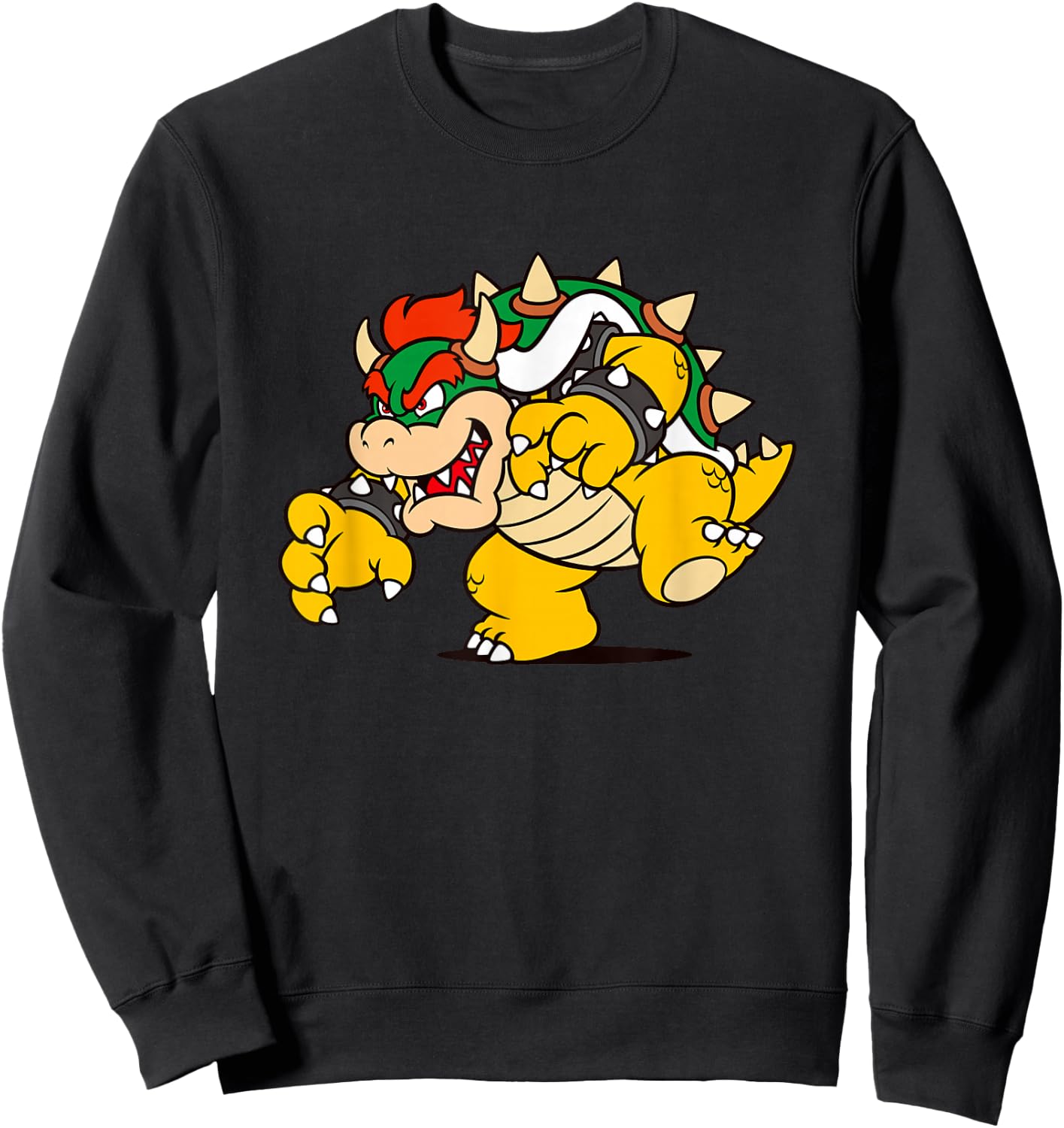 Super Mario Bowser Big Bad Classic Portrait Sweatshirt - Sweatshirt | Black