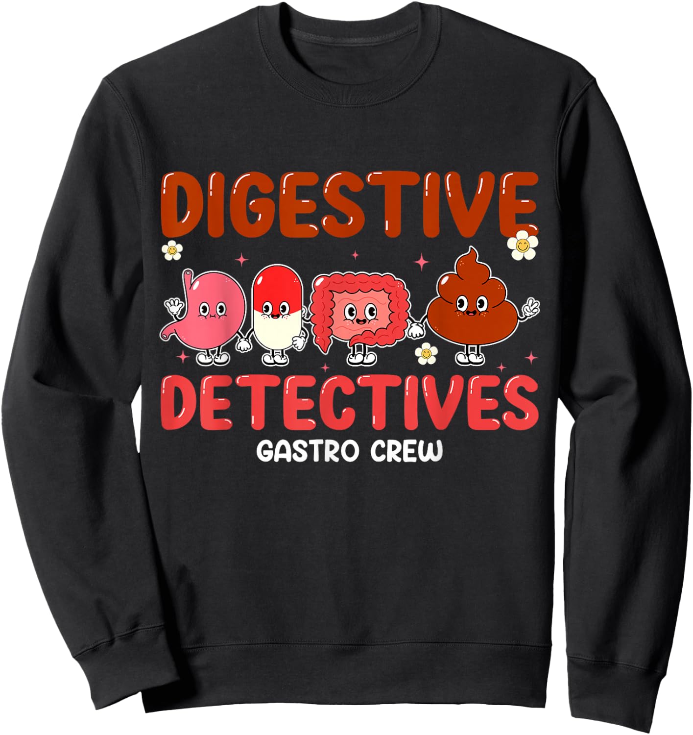 Digestive Detectives Gastro Crew Gift Nurse Practitioner Sweatshirt - Sweatshirt | Black