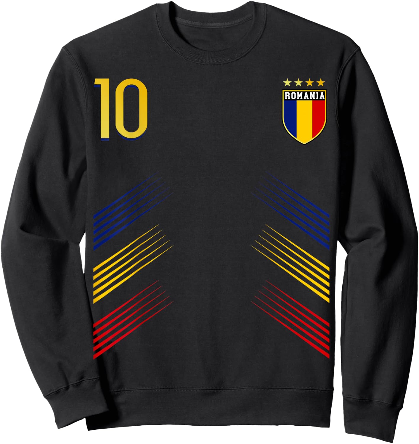 Romania Flag Romanian Pride Lovers Sweatshirt - Sweatshirt | Black