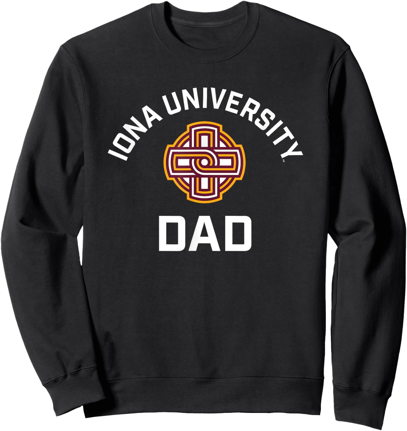 Iona University Gaels Arched Dad Sweatshirt - Sweatshirt | Black