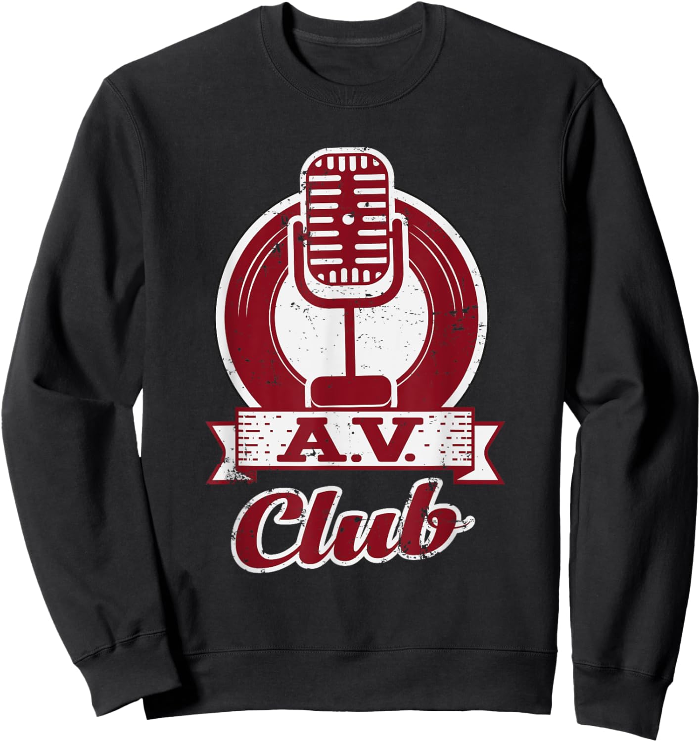 AV Club Funny Cute Retro Sweatshirt - Sweatshirt | Black