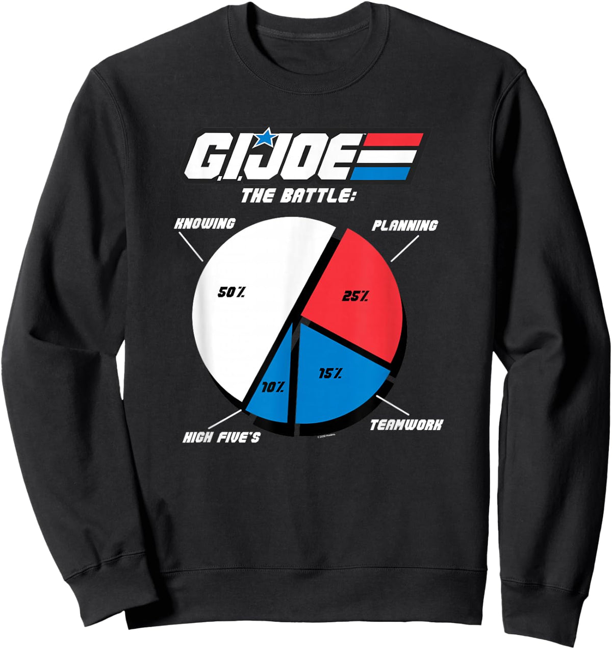 G.I. Joe A Real American Hero The Battle Plan Pie Chart Sweatshirt - Sweatshirt | Black