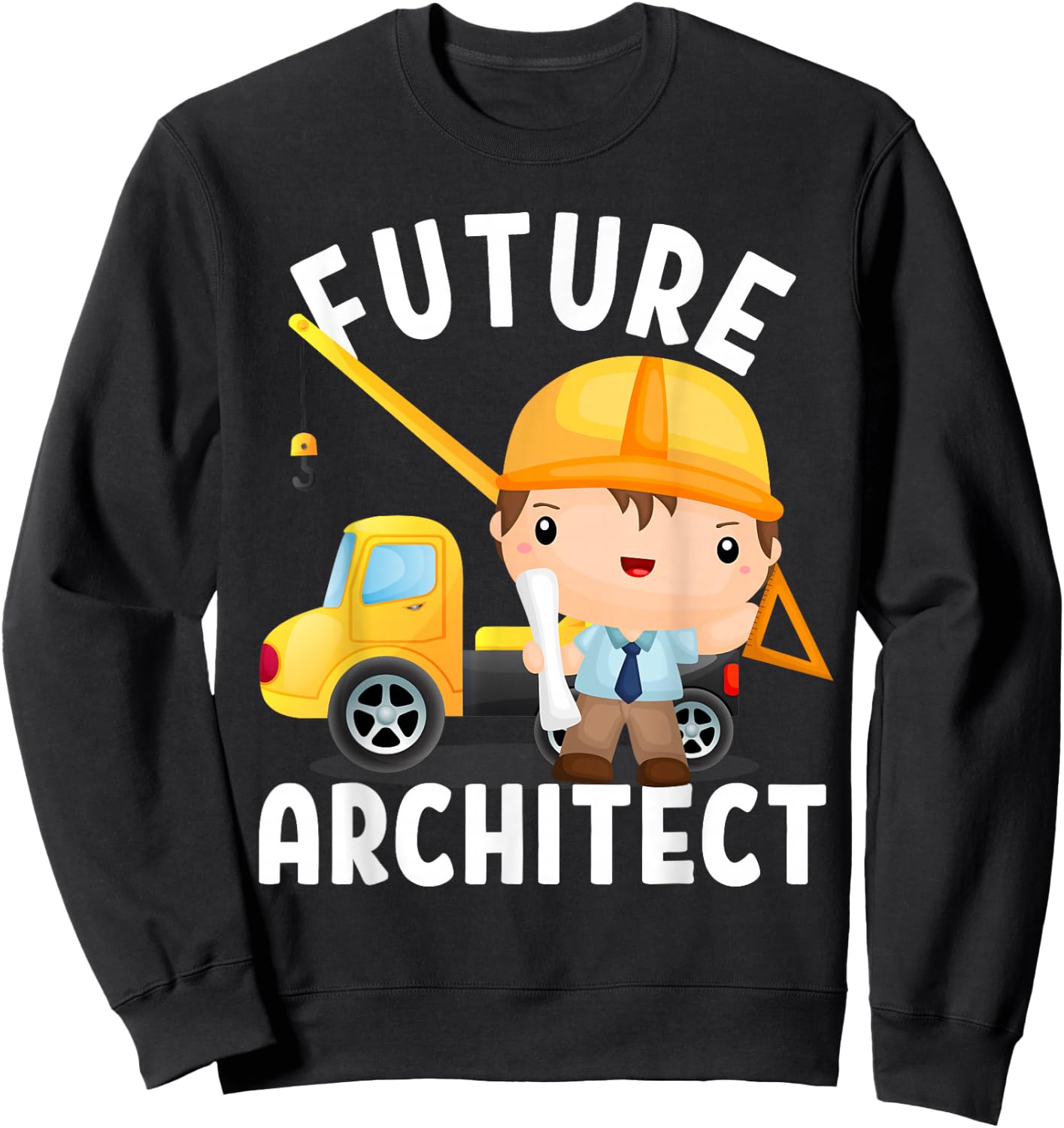 Future Architect Costume for Toddler Adults & Kids Sweatshirt - Sweatshirt | Black