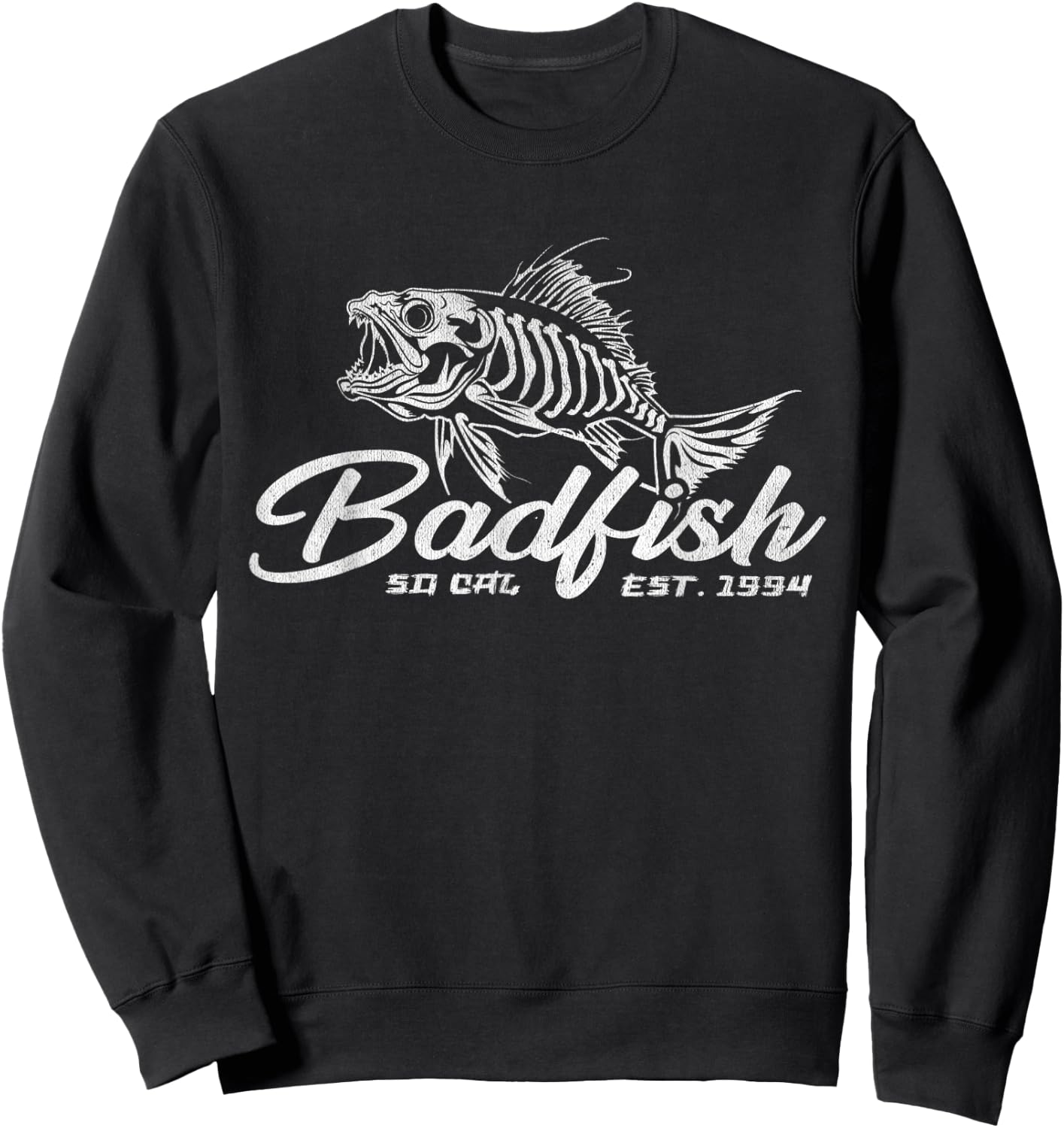 Badfish Classic Arts Funny Animal Musicians Apparel Lovers Sweatshirt - Sweatshirt | Black
