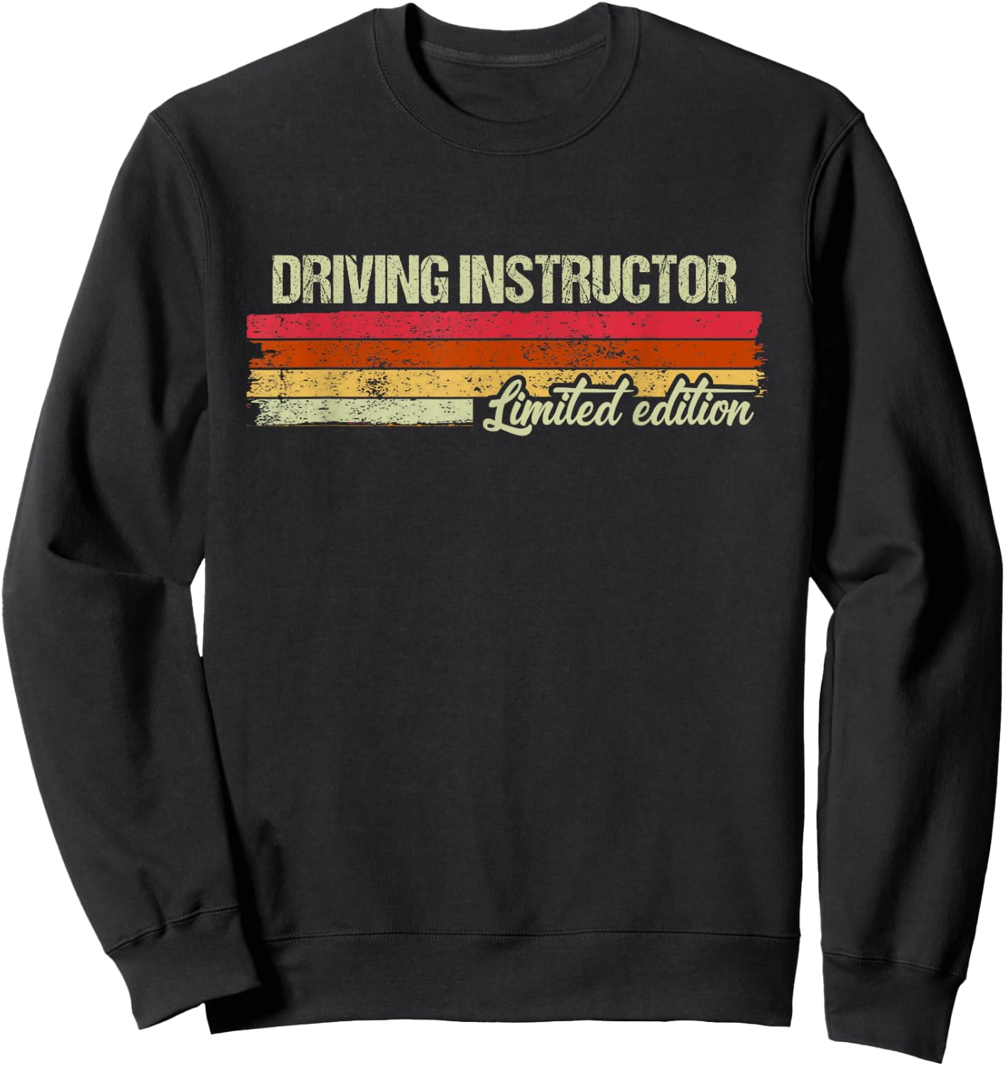 Vintage Driving Instructor Limited Edition Sweatshirt - Sweatshirt | Black