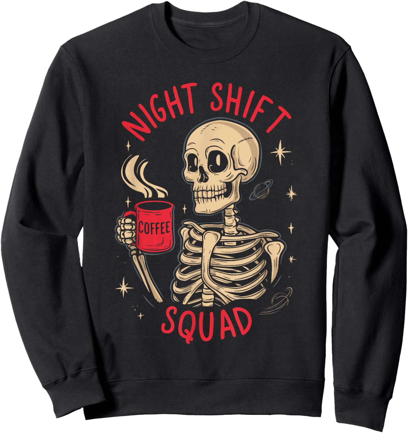 Night Shift Squad Sweatshirt - Sweatshirt | Black