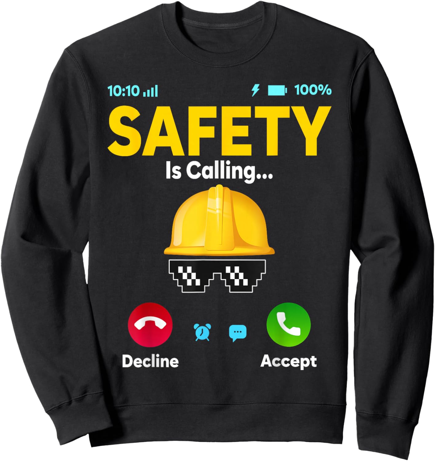 Funny Occupational Health Safety Officer Manager Supervisor Sweatshirt - Sweatshirt | Black