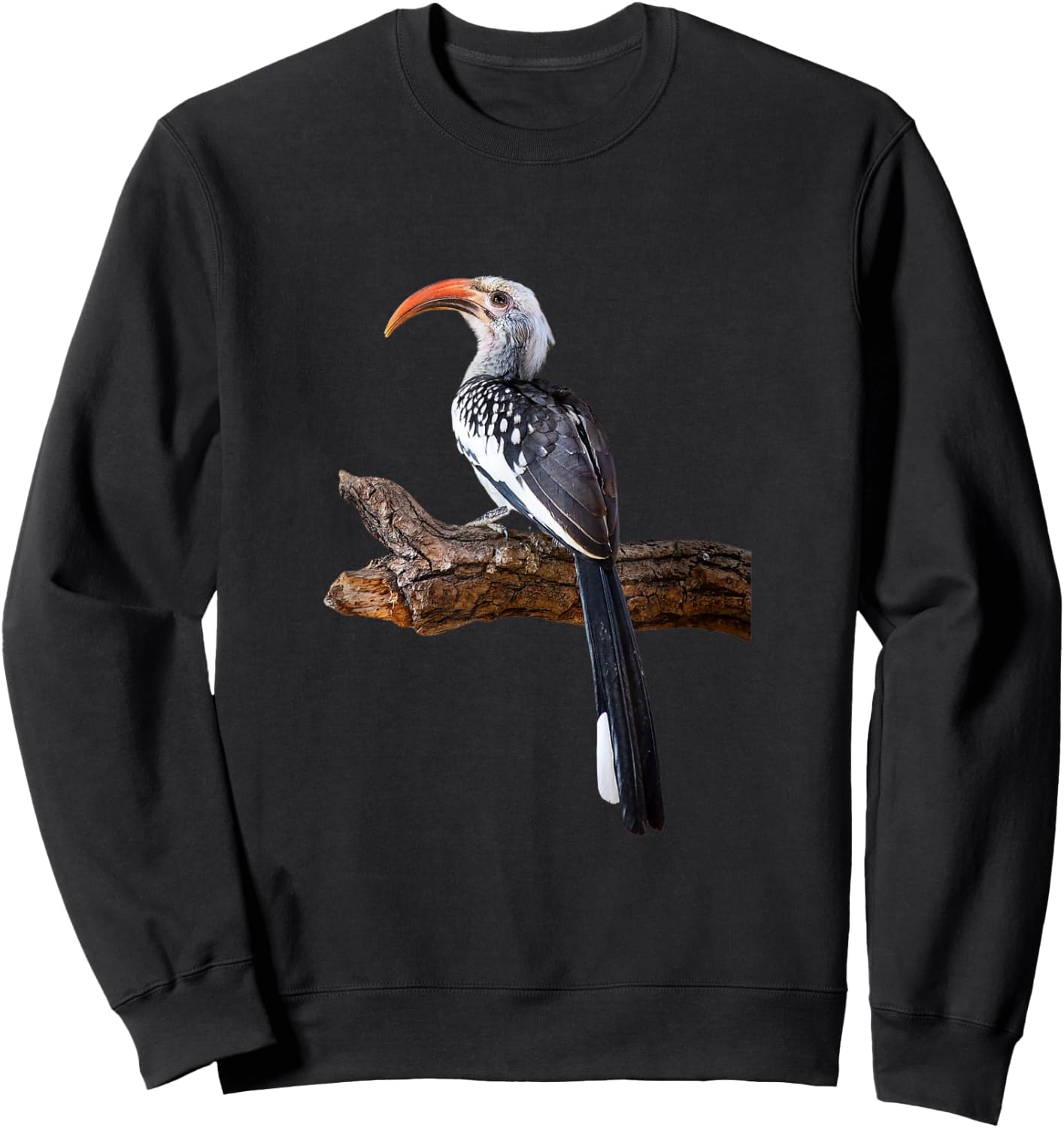 Yellow Hornbill Bird Shirt Southern Yellow-billed Hornbill Sweatshirt - Sweatshirt | Black