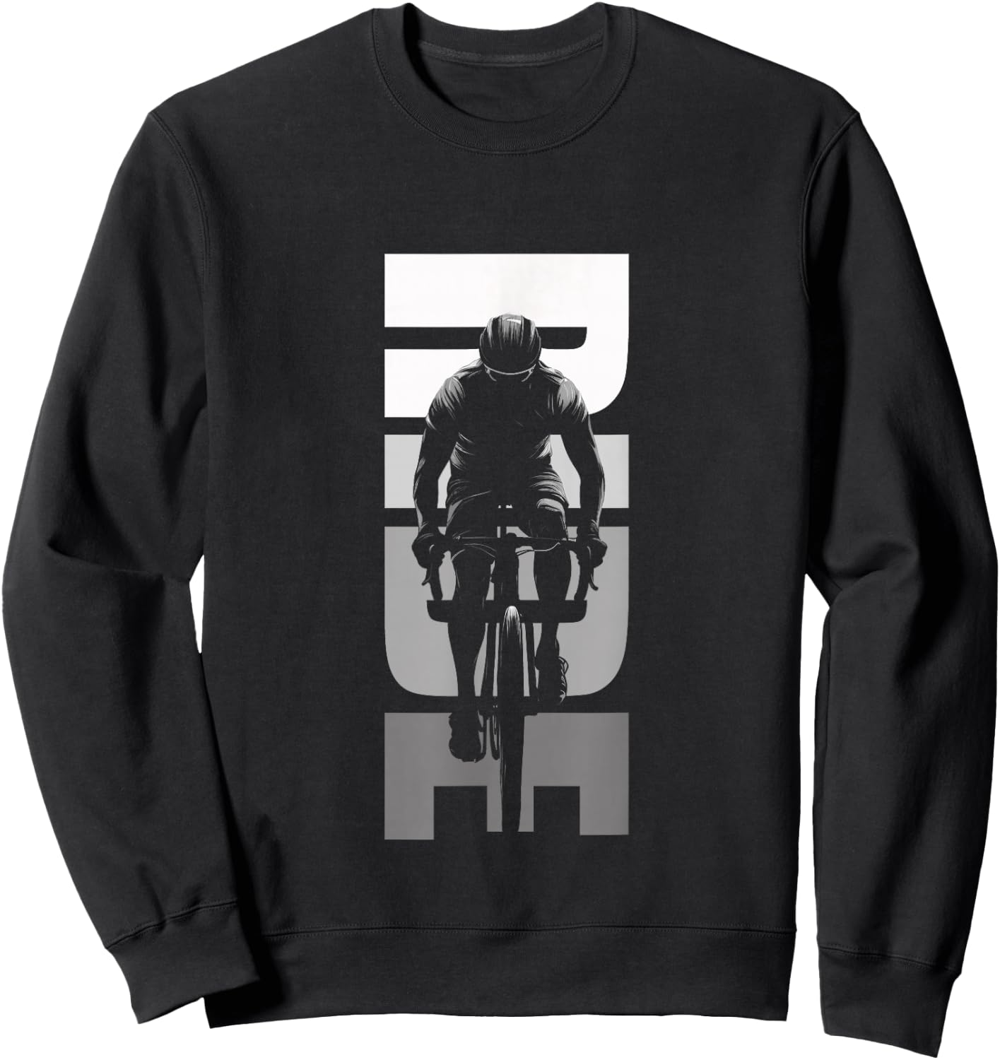 Road Biking Bicycle Cycling Sweatshirt - Sweatshirt | Black