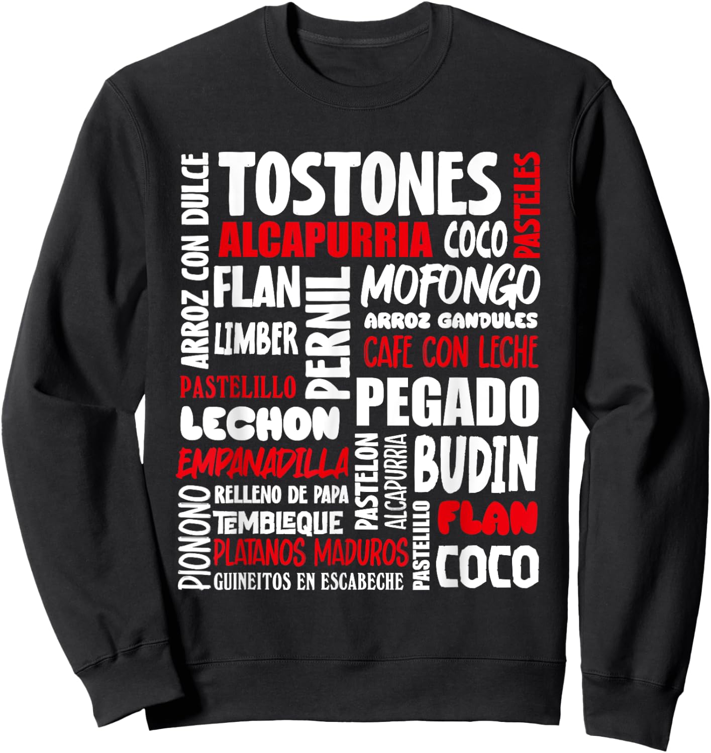 Puerto Rican Food Puerto Rico Foodie Chef Sweatshirt - Sweatshirt | Black