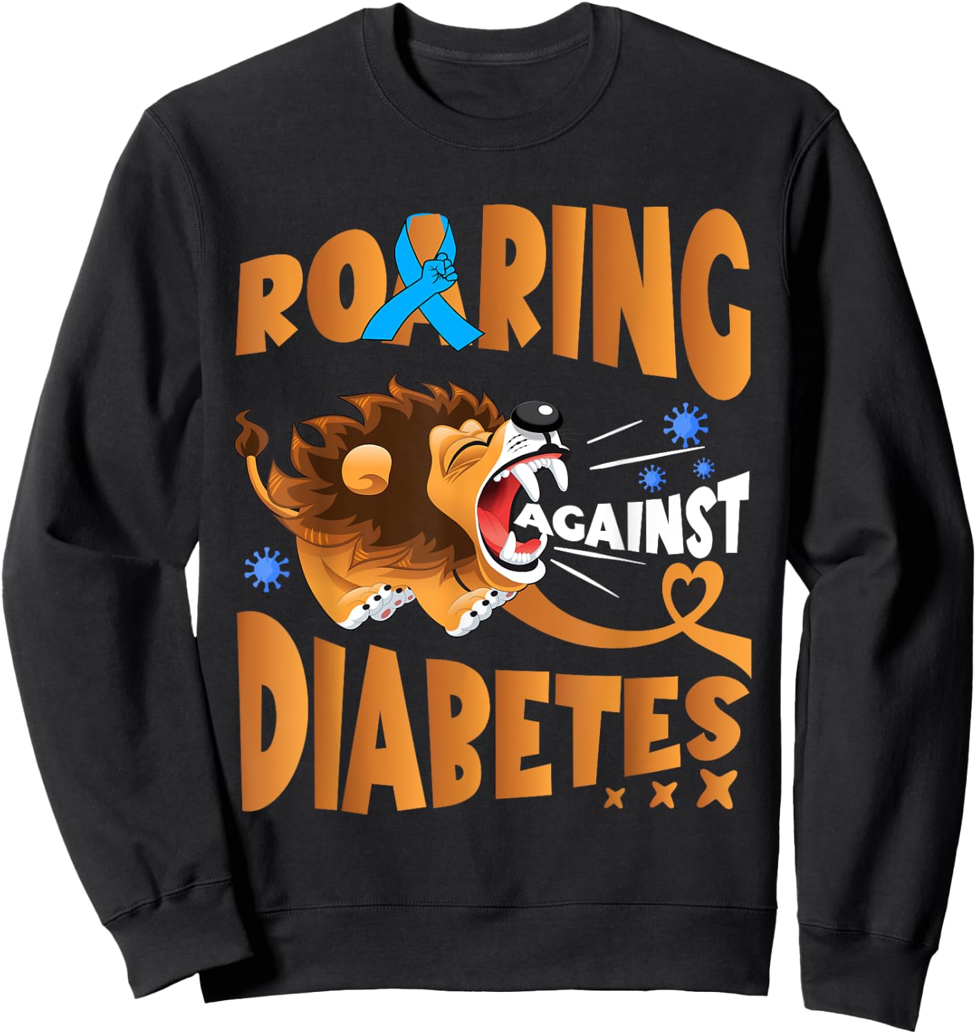 Diabetes Awareness Lion Insulin Diabetic Toddler Kids Sweatshirt - Sweatshirt | Black