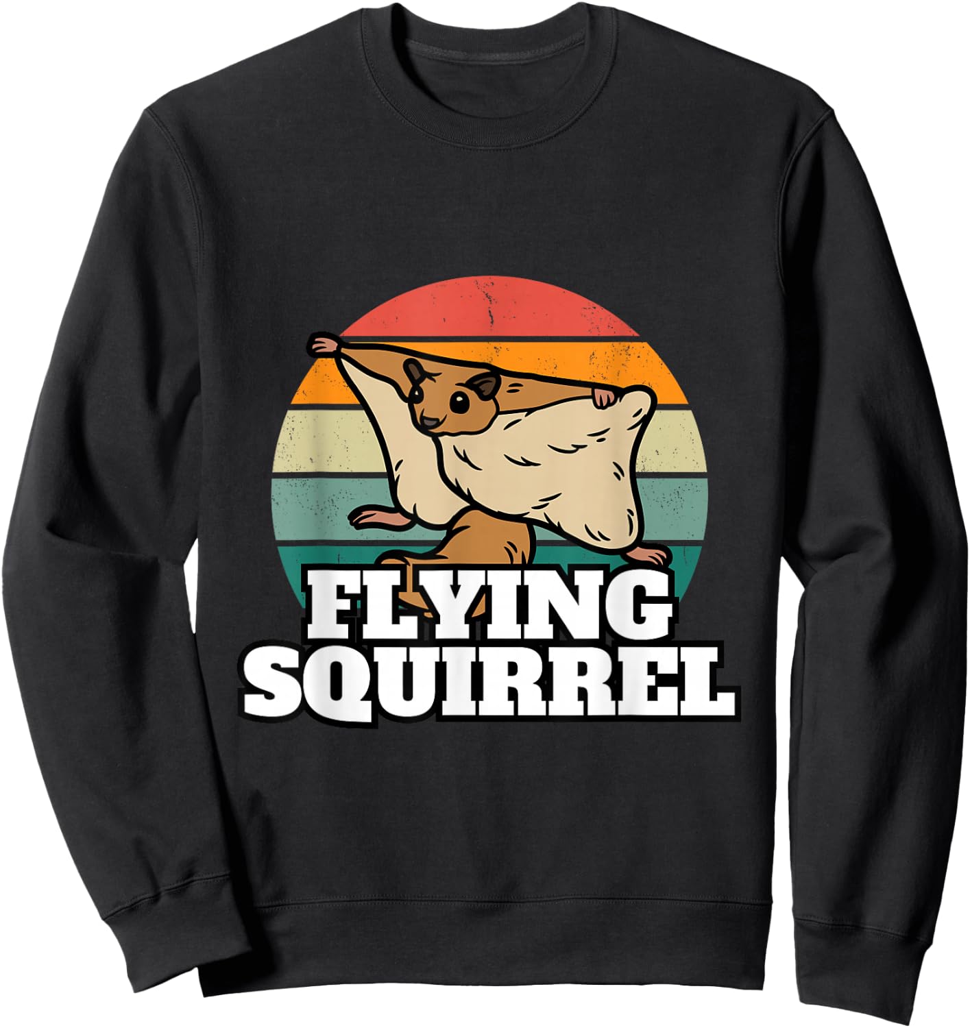 Funny Flying Squirrel Shirt Animal Lover Flying Squirrels Sweatshirt - Sweatshirt | Black