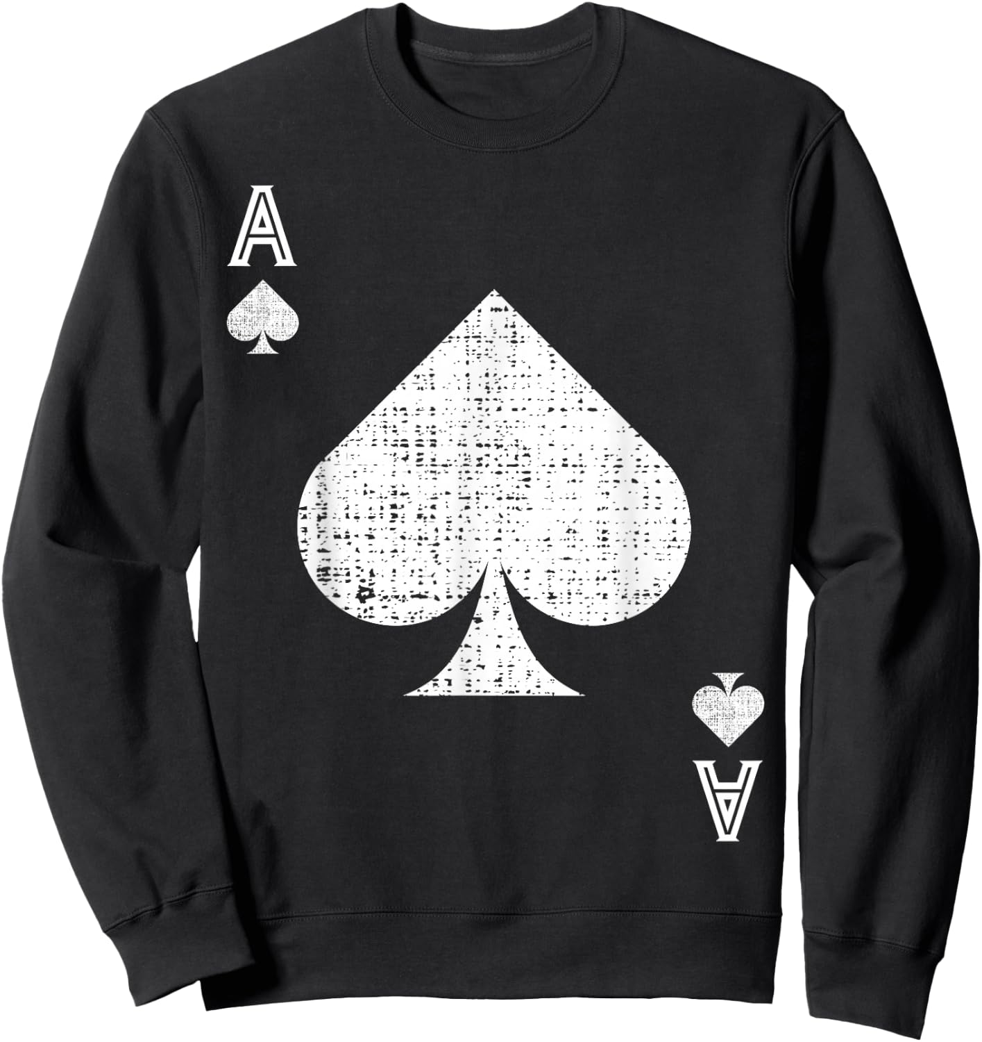 Ace of Spades Halloween Costume Sweatshirt - Sweatshirt | Black