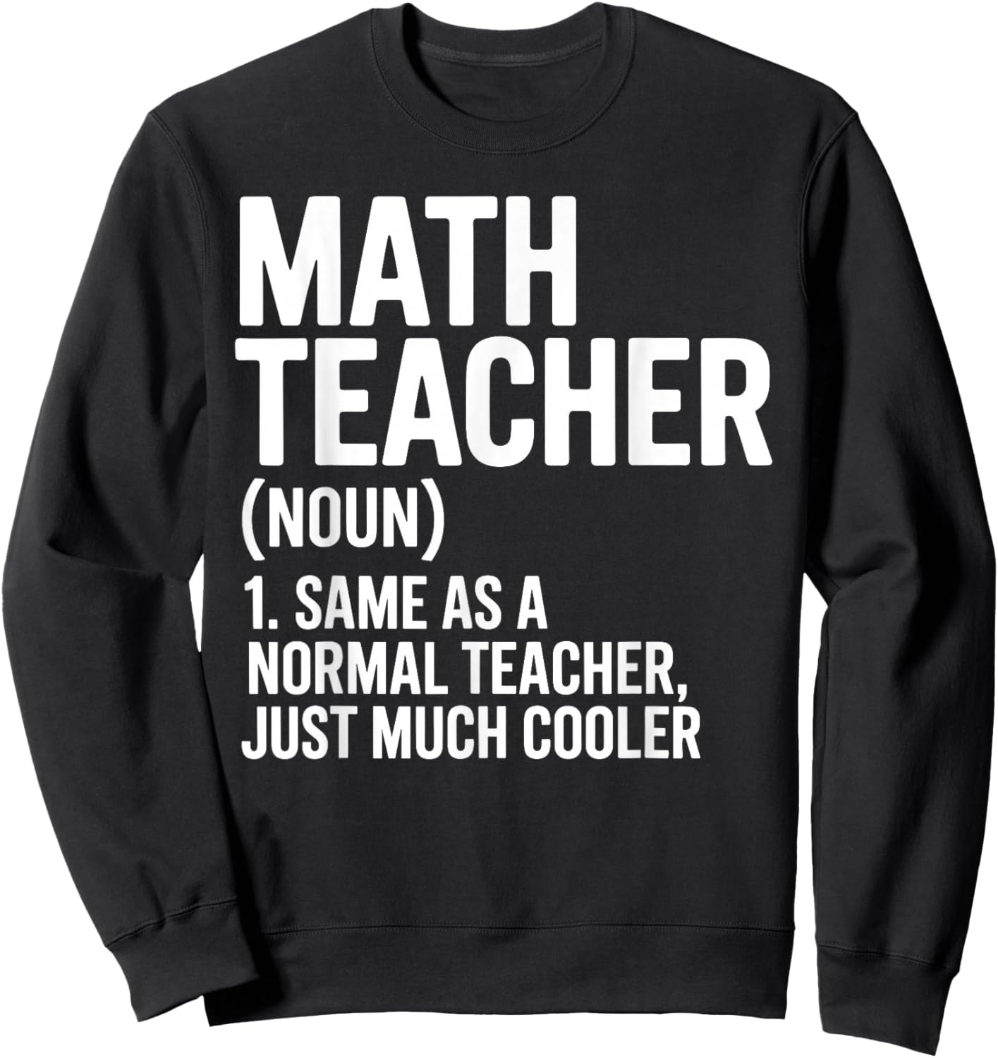 Cool Math Teacher Art Women Kids School Math Teacher Sweatshirt - Sweatshirt | Black