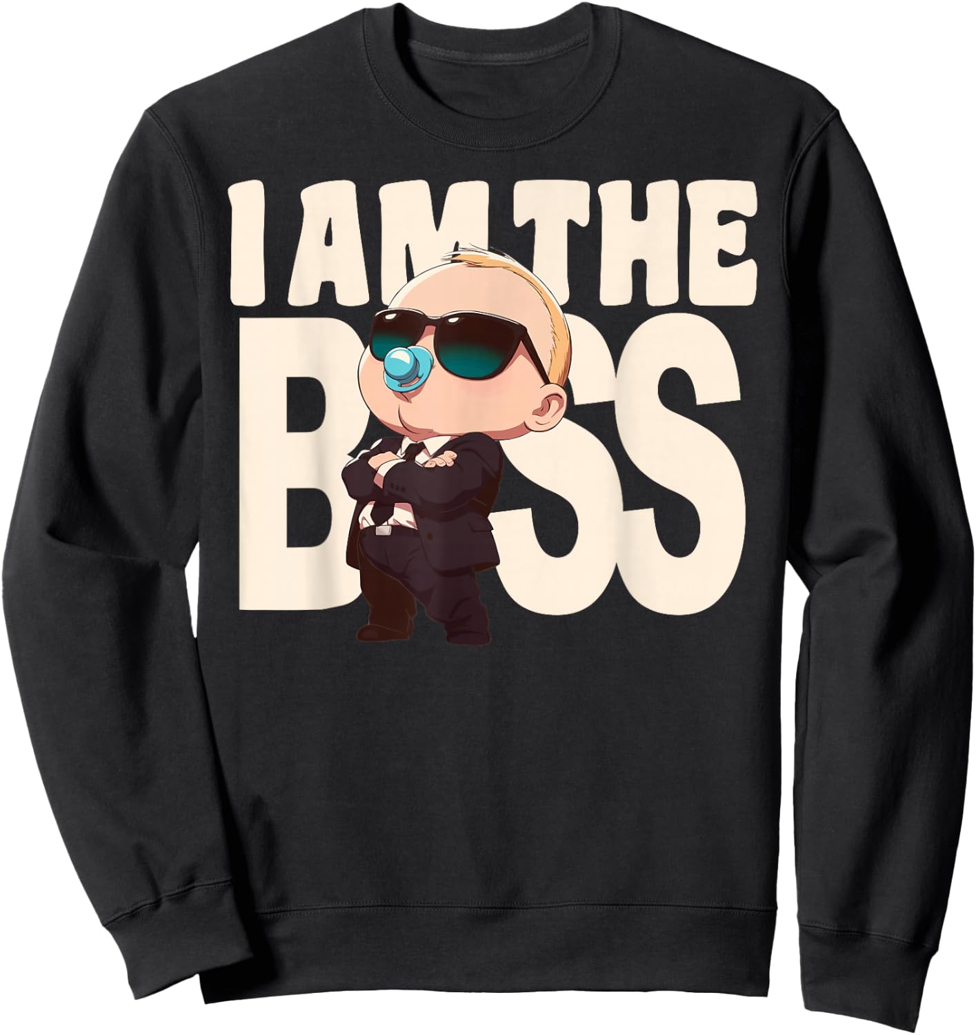 Baby Boss "I'm The Boss" Like A Boss Kids Sweatshirt - Sweatshirt | Black