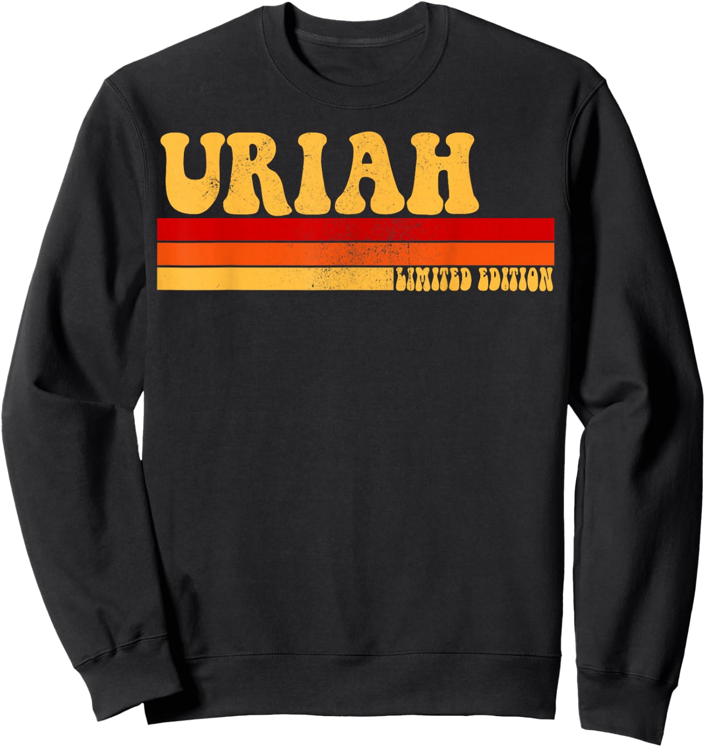 URIAH Name Personalized Idea Men Retro Vintage URIAH Sweatshirt - Sweatshirt | Black