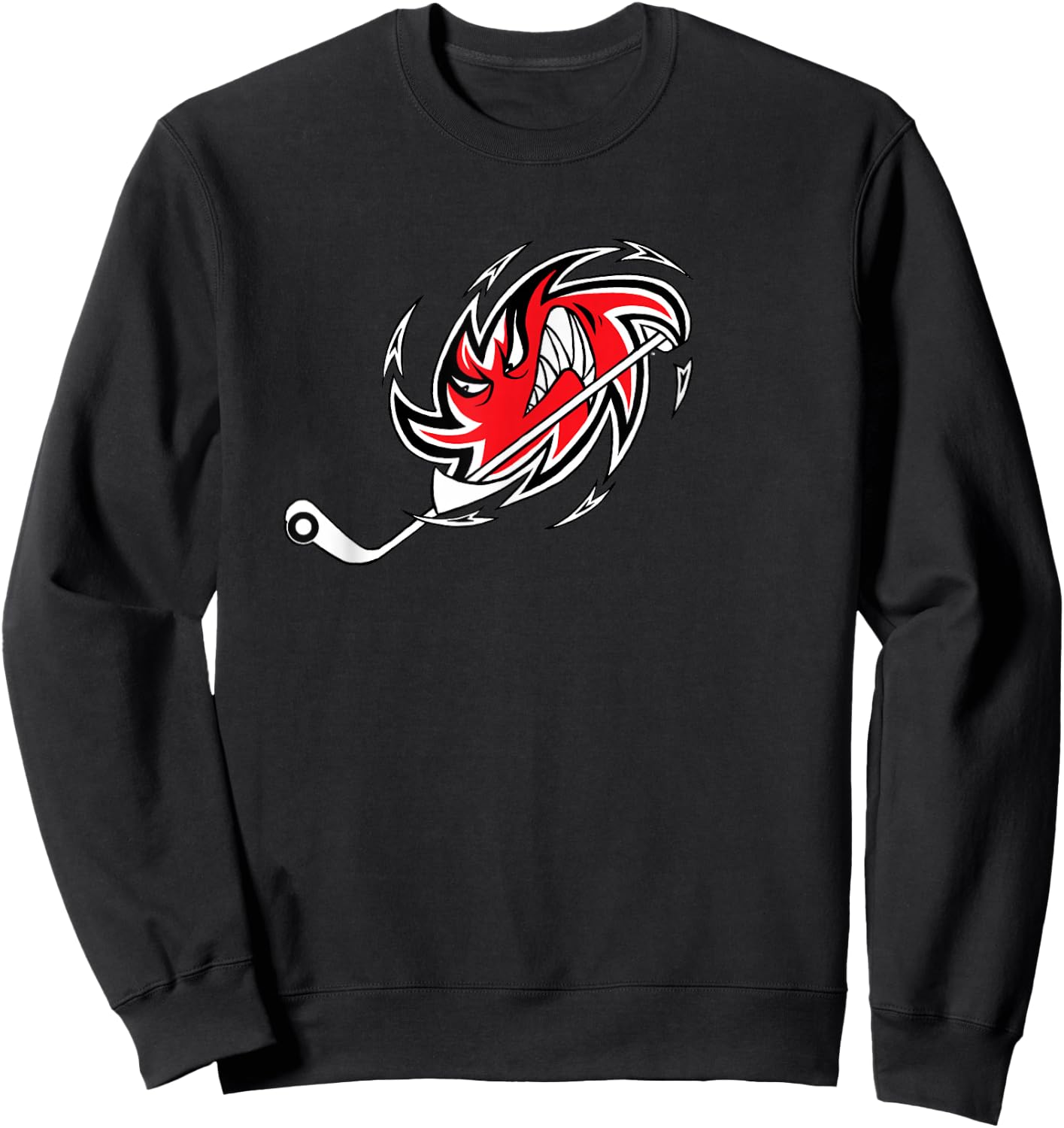 Monster Hurricane Storm Hockey Logo Sweatshirt - Sweatshirt | Black