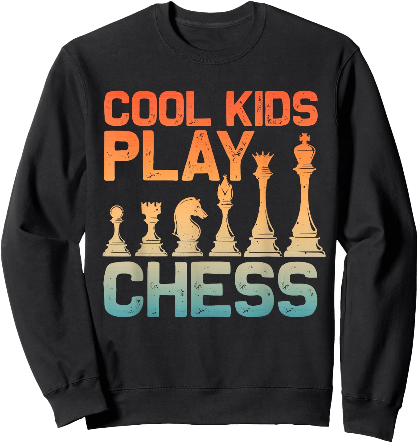 Chess Art Women Board Game Chess Player Chess Lover Sweatshirt - Sweatshirt | Black
