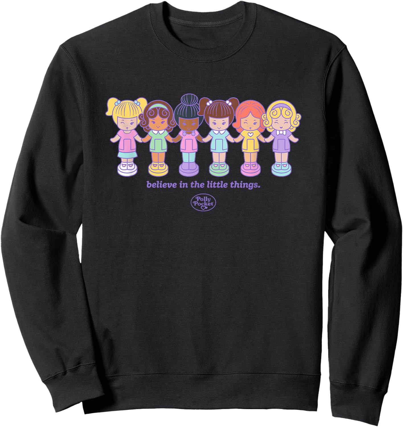 Polly Pocket - Believe in the Little Things Polly Dolls Sweatshirt - Sweatshirt | Black