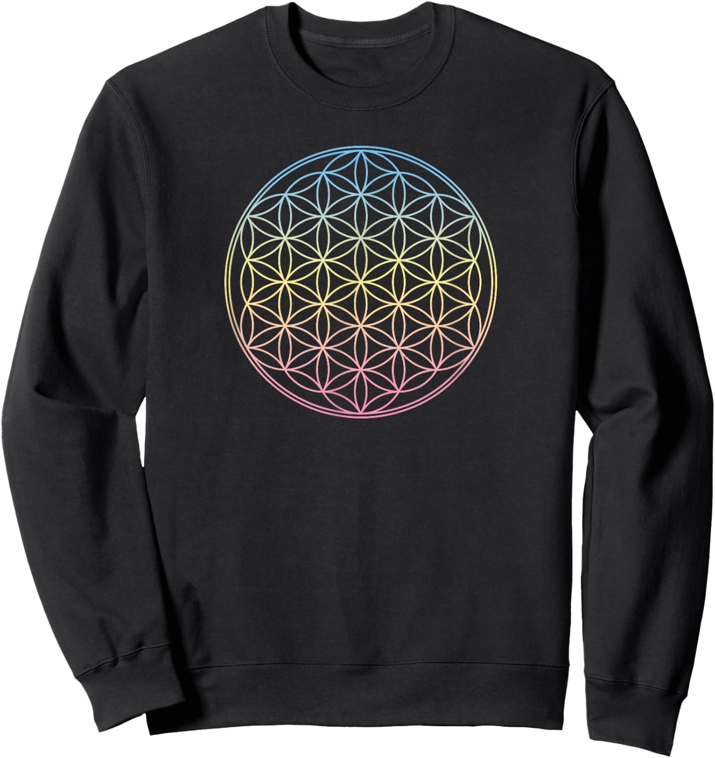Flower of life, Sacred Geometrie, Yoga, Health, Protection Sweatshirt - Sweatshirt | Black
