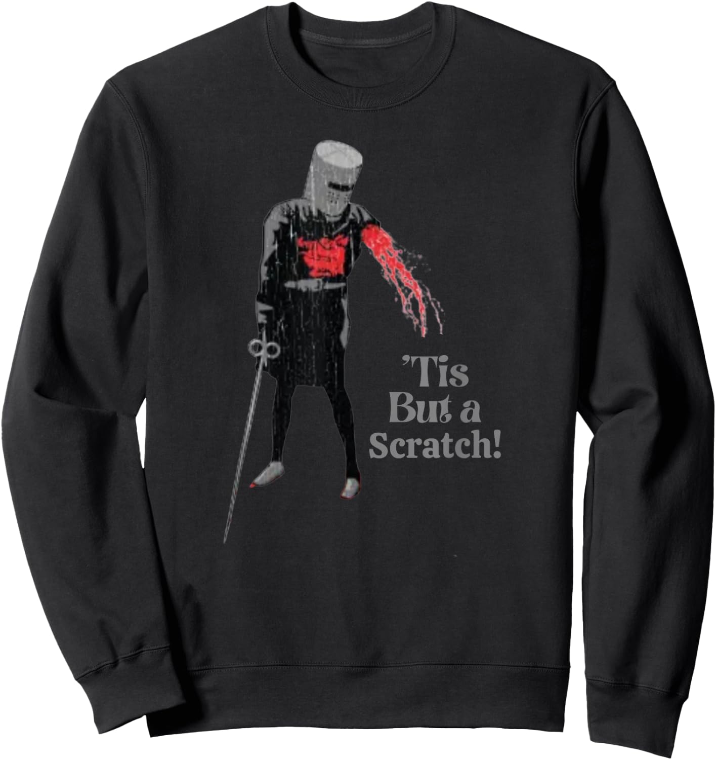 Tis But A Scratch Sweatshirt - Sweatshirt | Black