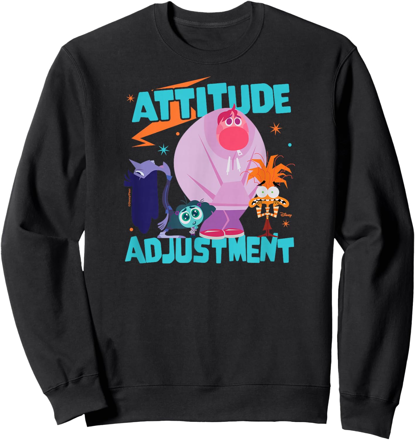 Inside Out 2 - Ennui Envy Embarrassment Anxiety Attitude Sweatshirt - Sweatshirt | Black