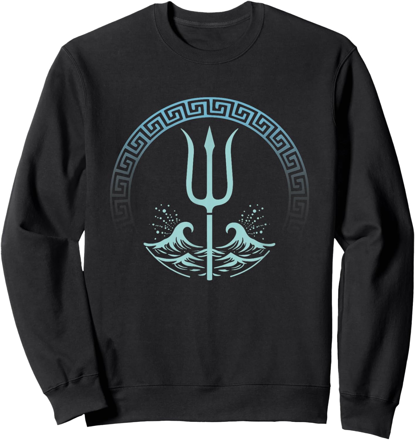 Poseidon Greek God Symbol Sweatshirt - Sweatshirt | Black