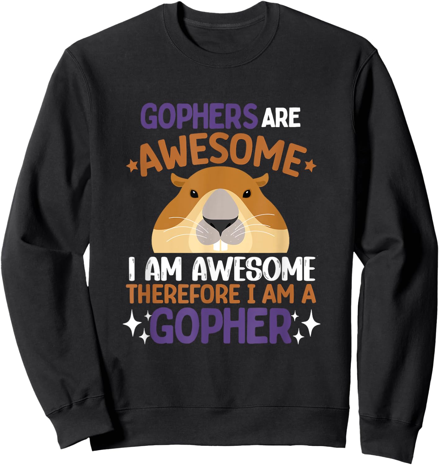 Gopher Shirt Animal Lover Gopher Lover Gophers Sweatshirt - Sweatshirt | Black