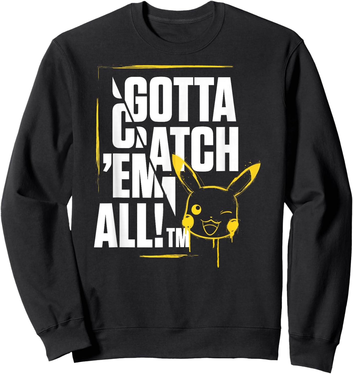 Pokémon - Gotta Catch Em All Pikachu Sweatshirt - Sweatshirt | Black