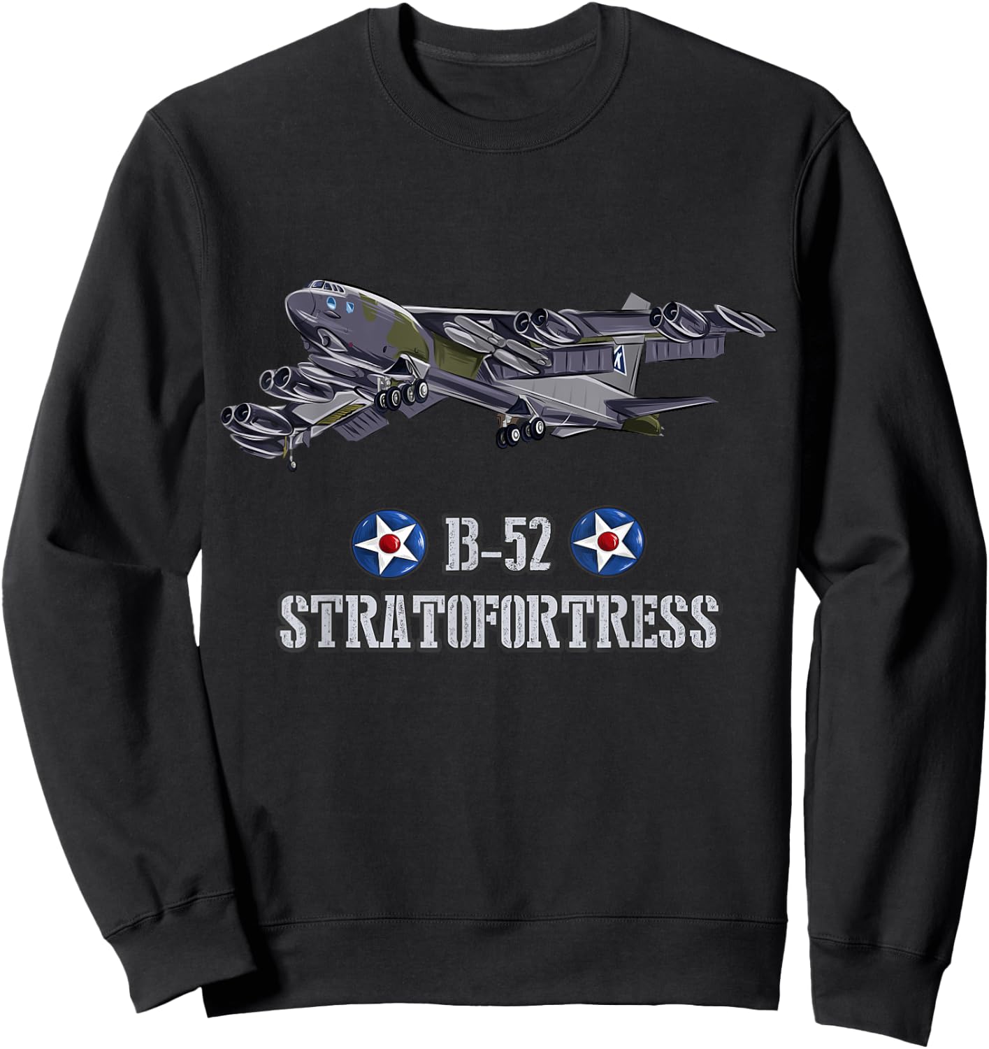 American aircraft Heavy Bomber B-52 Sweatshirt - Sweatshirt | Black