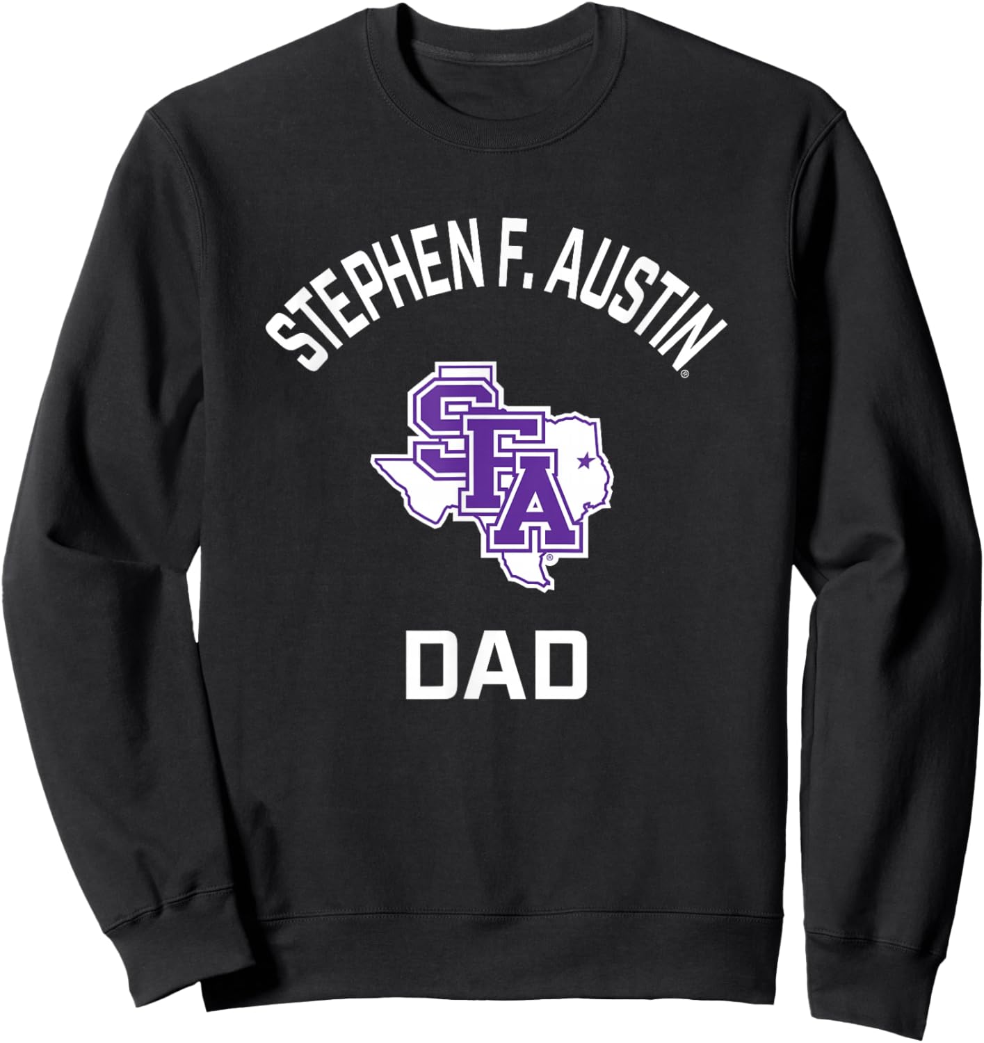 Stephen F. Austin State Lumberjacks Arched Dad Sweatshirt - Sweatshirt | Black