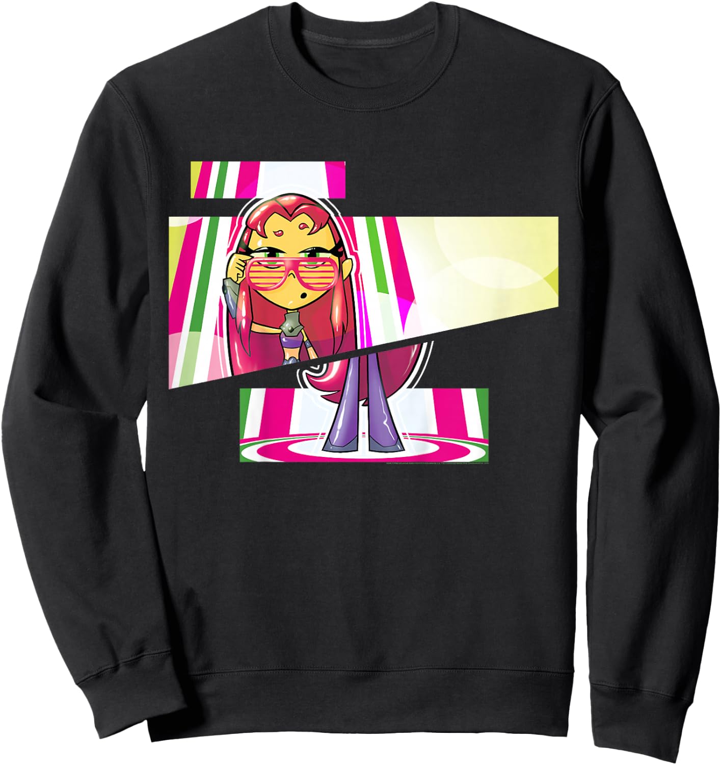 Kids DC Comics Teen Titans Go! Starfire Cut Panels Sweatshirt - Sweatshirt | Black