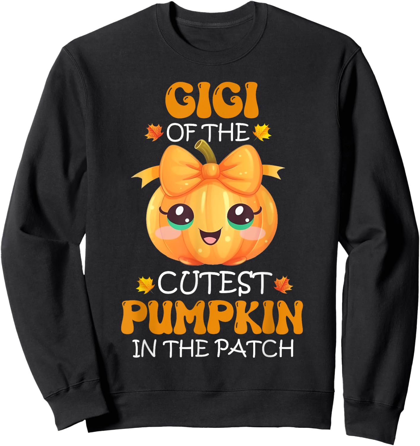 Gigi Of The Cutest Pumpkin In The Patch Halloween Sweatshirt - Sweatshirt | Black