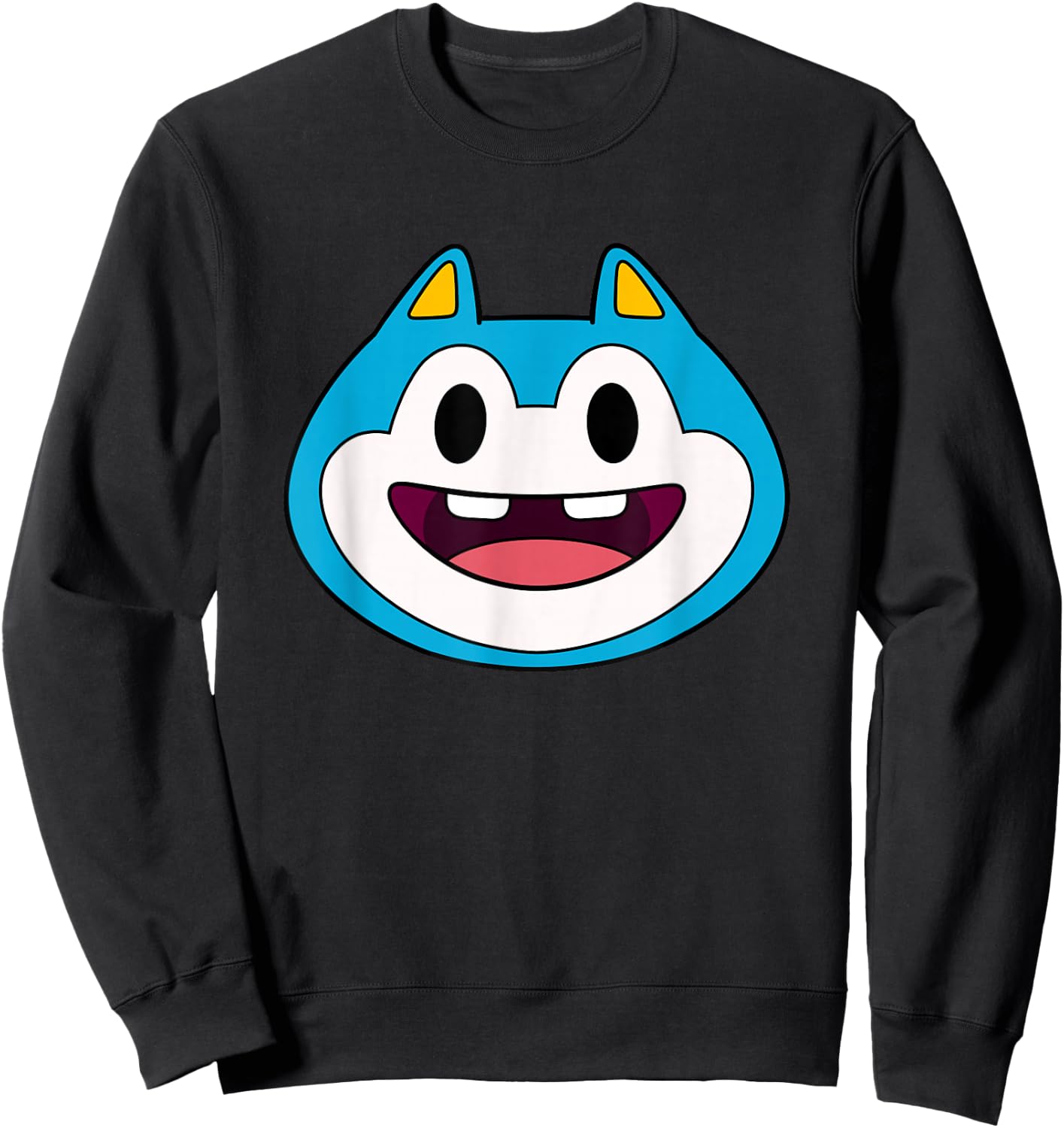 Lyla in The Loop STU Face Sweatshirt - Sweatshirt | Black