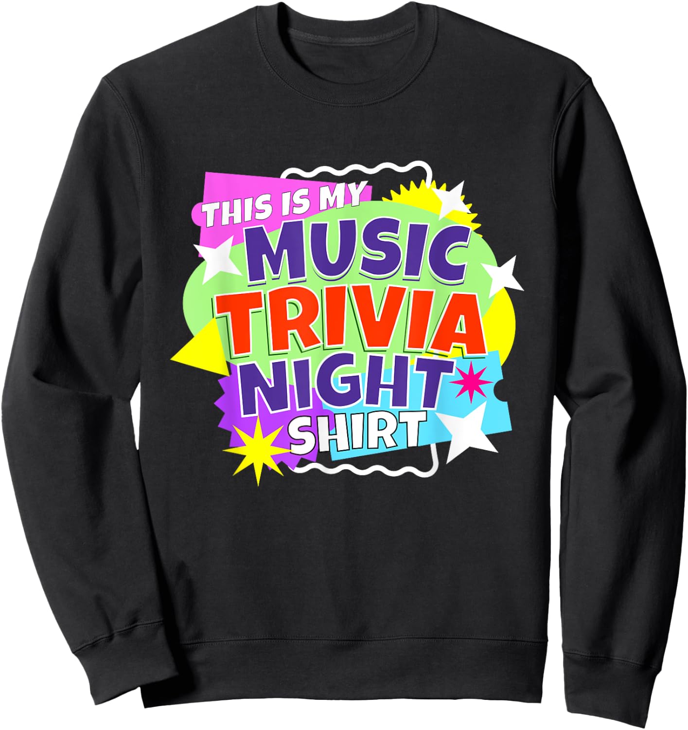 This Is My Music Trivia Night Shirt Sweatshirt - Sweatshirt | Black