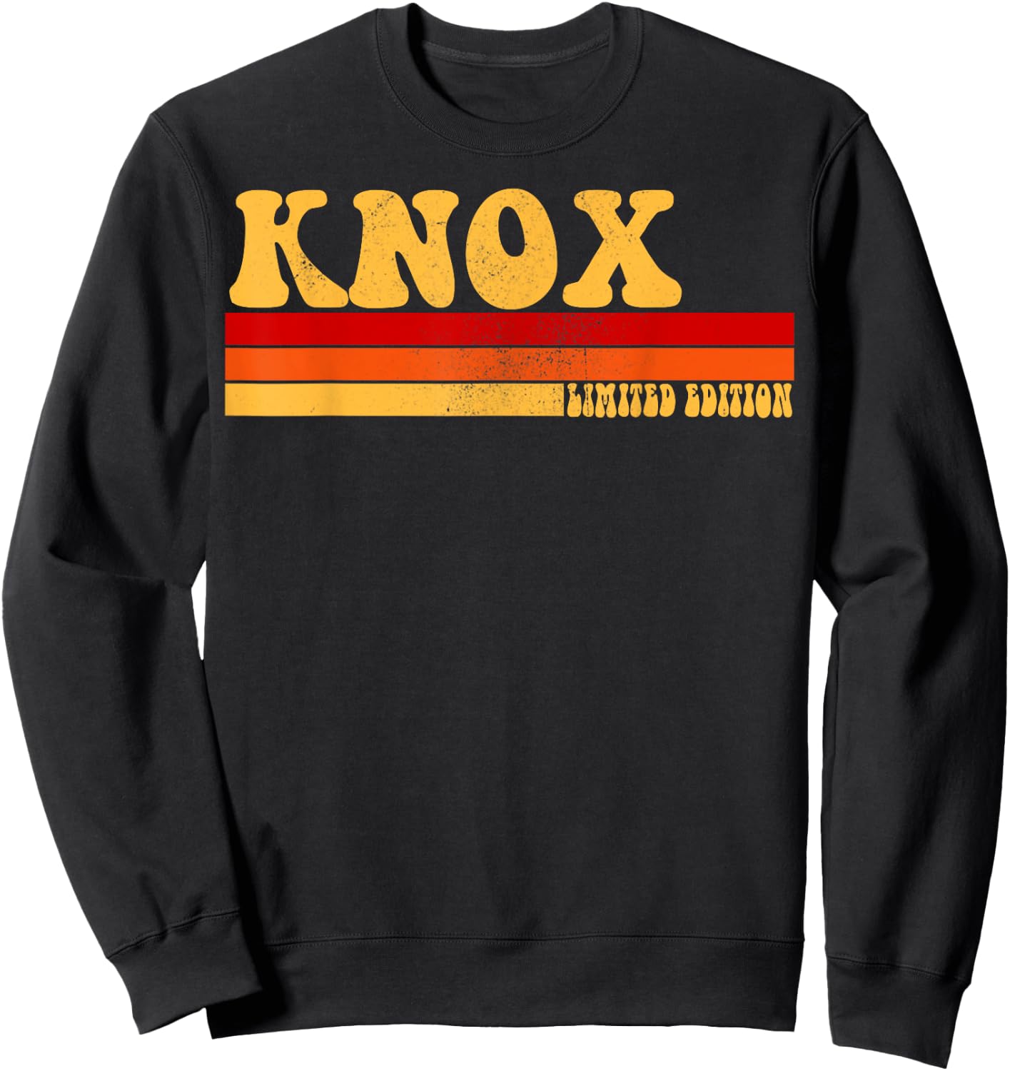KNOX Name Personalized Idea Men Retro Vintage KNOX Sweatshirt - Sweatshirt | Black