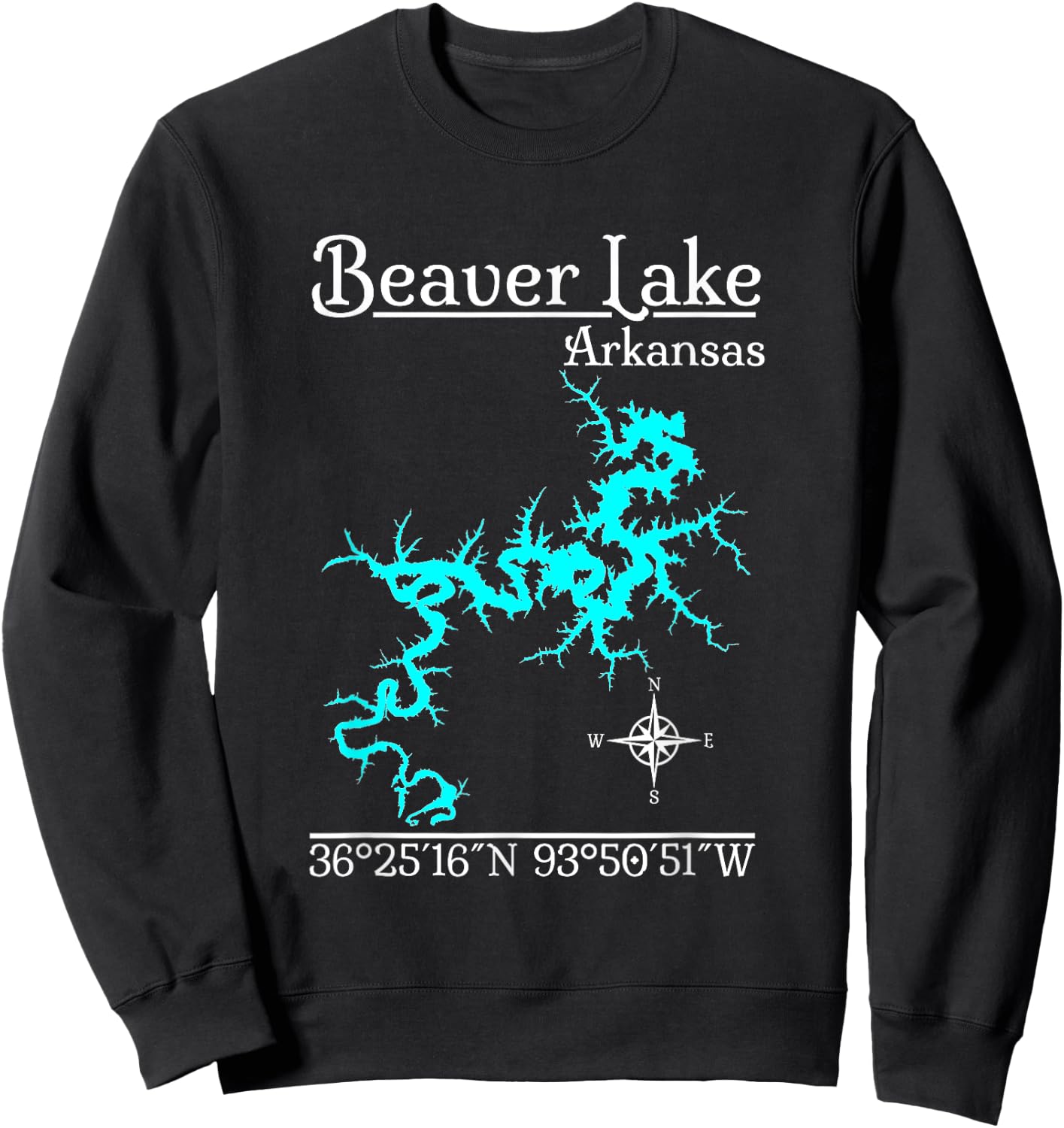 Beaver Lake - Arkansas Sweatshirt - Sweatshirt | Black