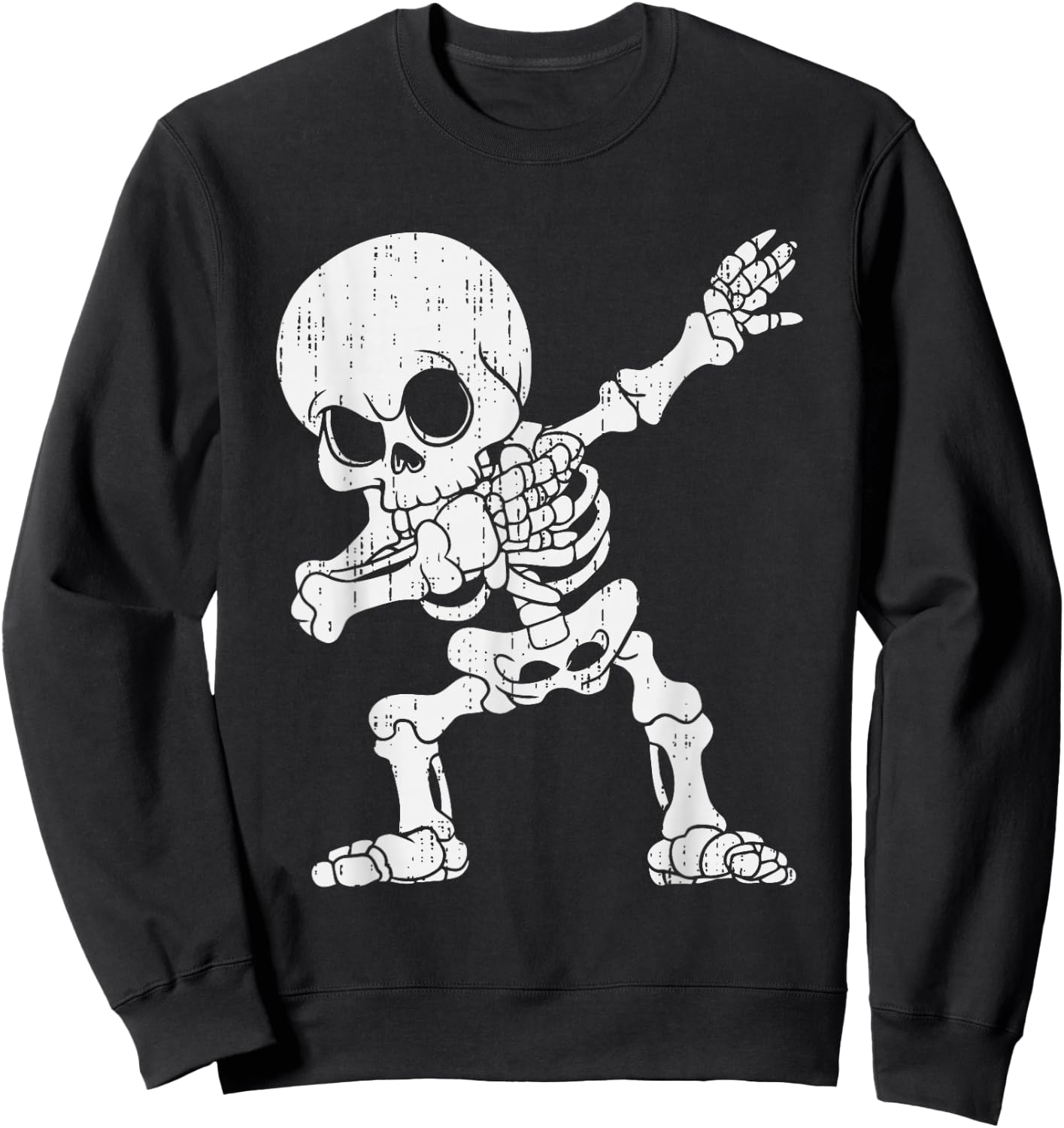 Dabbing Skeleton Halloween Scary Dab Dance Boys Teens Kids Sweatshirt - Sweatshirt | Black
