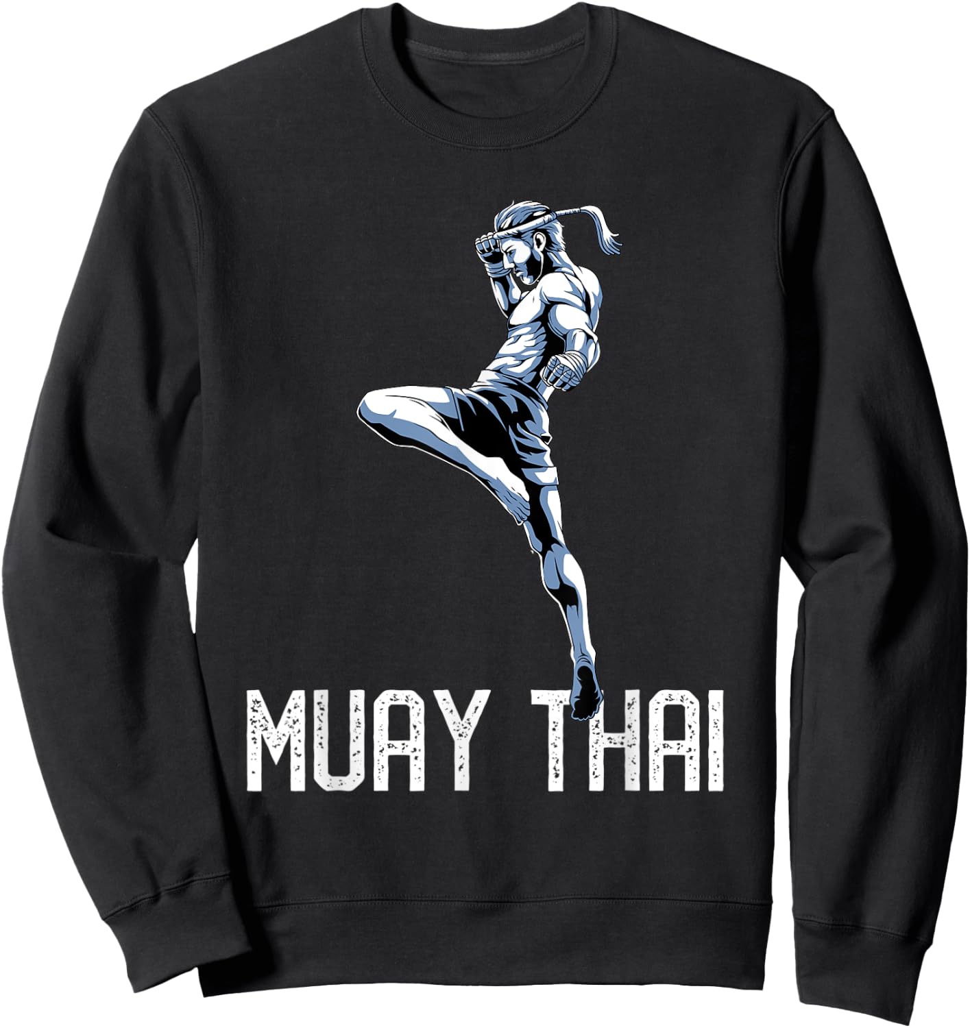 Muay Thai Tiger - Nak Muay, Kickboxing Gift Sweatshirt - Sweatshirt | Black