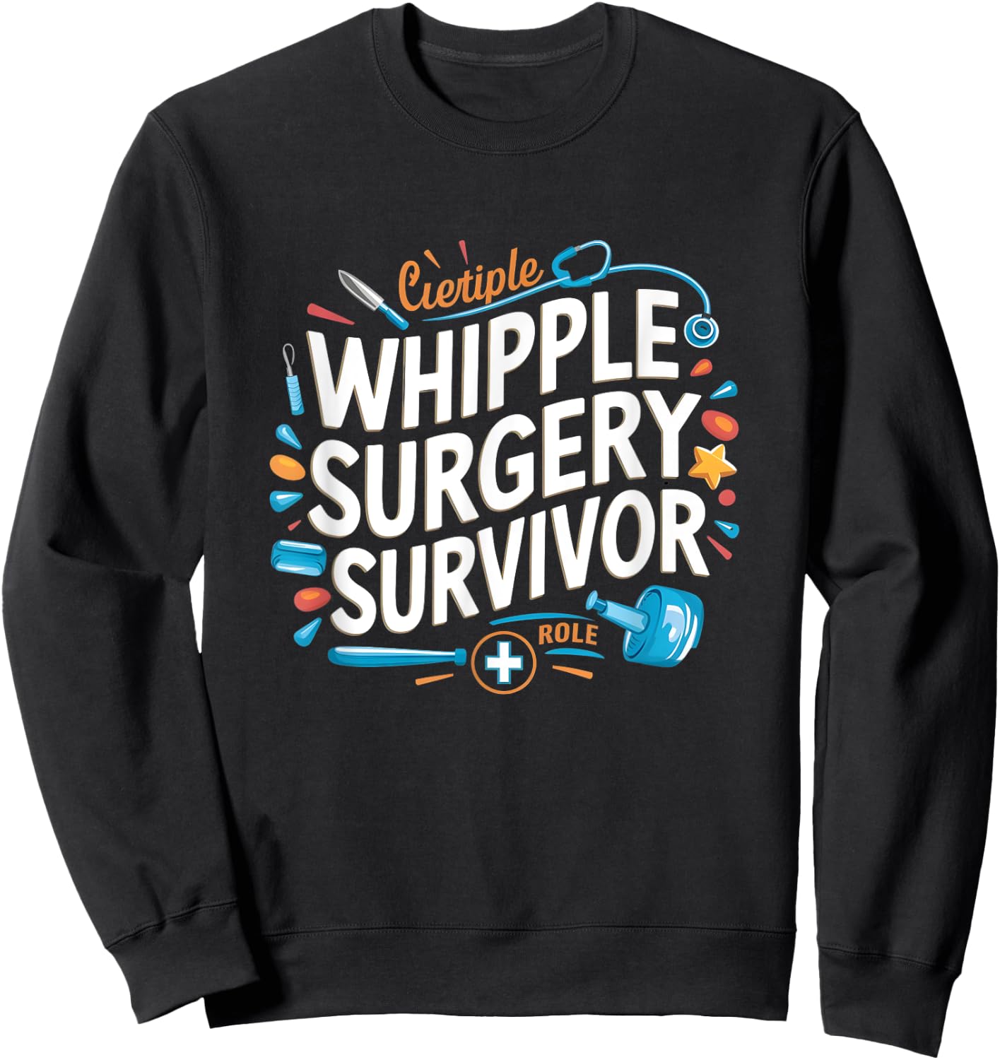 Whipple Surgery Survivor Recovery Sweatshirt - Sweatshirt | Black