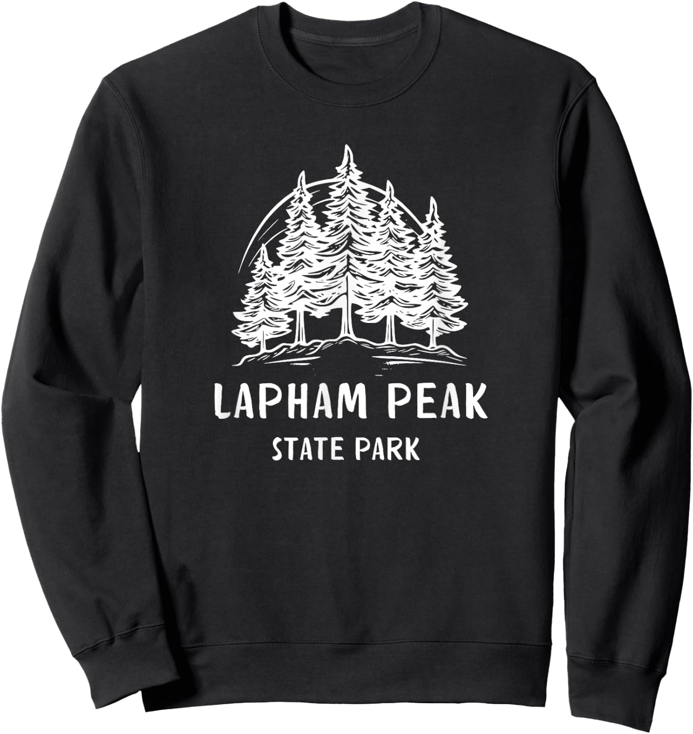 Lapham Peak Park Wisconsin Sweatshirt - Sweatshirt | Black