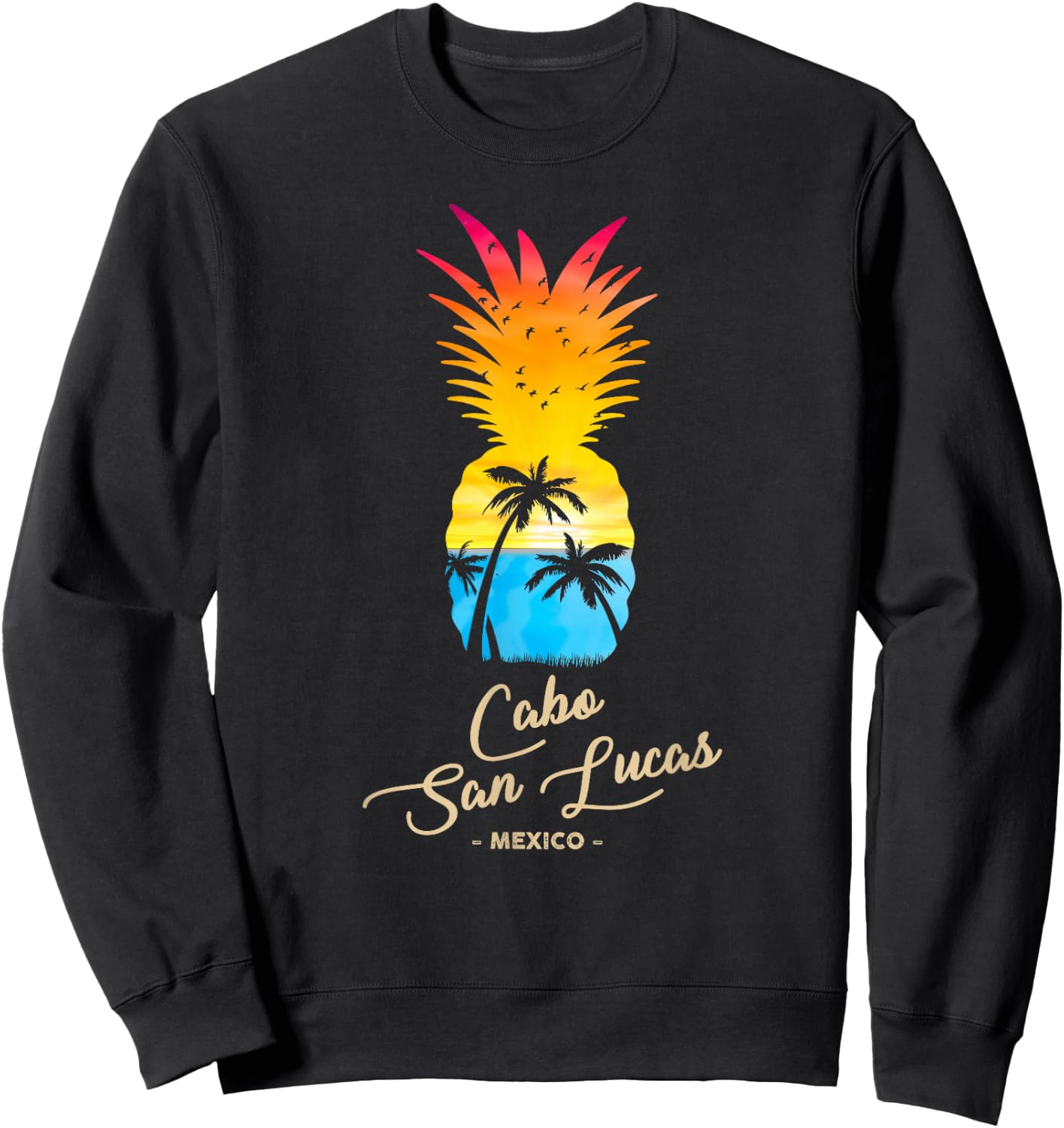 Cabo San Lucas Souvenir - Mexico Sunset Sweatshirt - Sweatshirt | Black