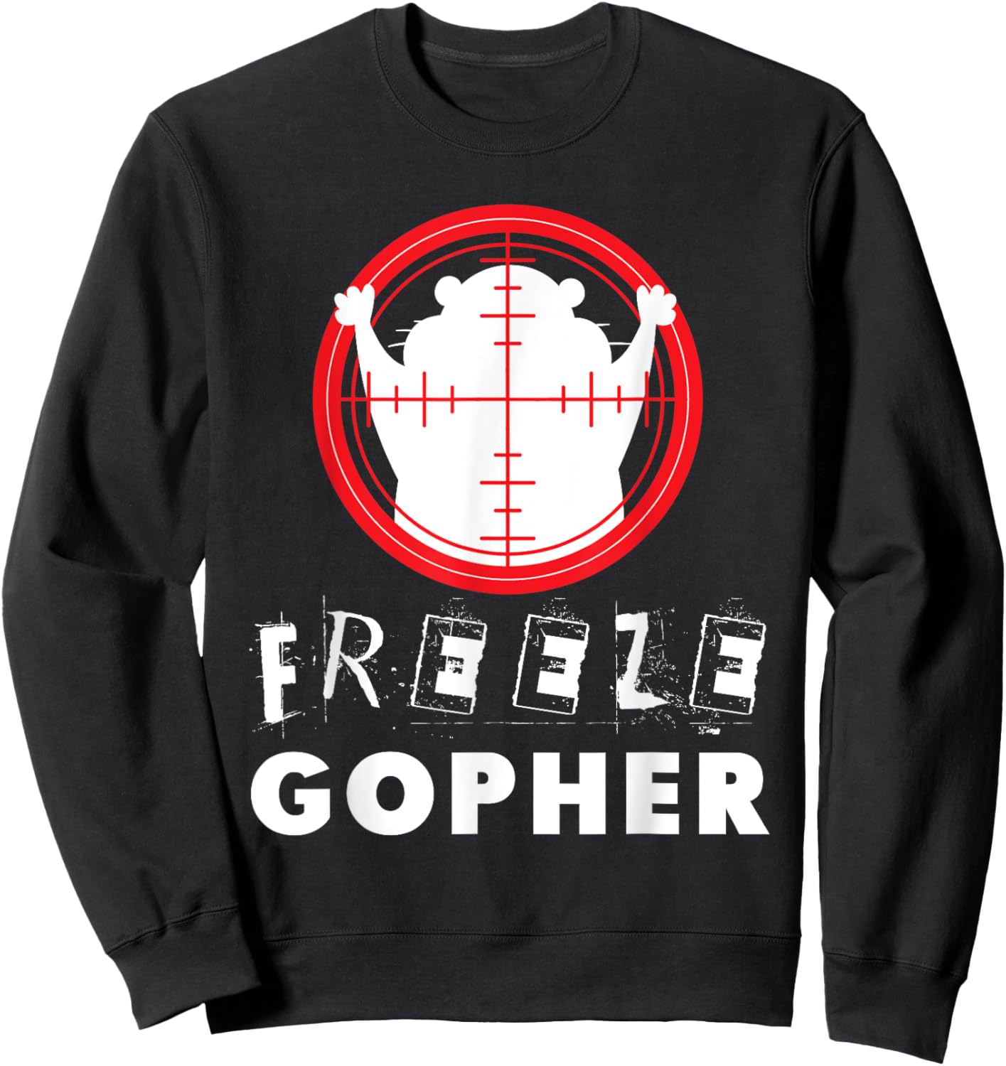 Freeze Gopher T Shirt Hunter Gopher Sweatshirt - Sweatshirt | Black