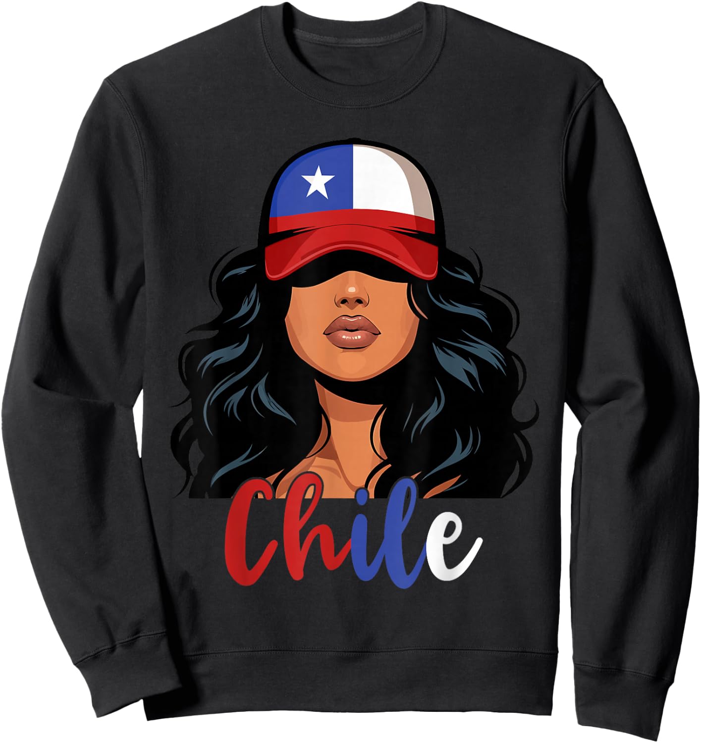 Chilean Girl Chile Flag Proud Chilena Women Sweatshirt - Sweatshirt | Black