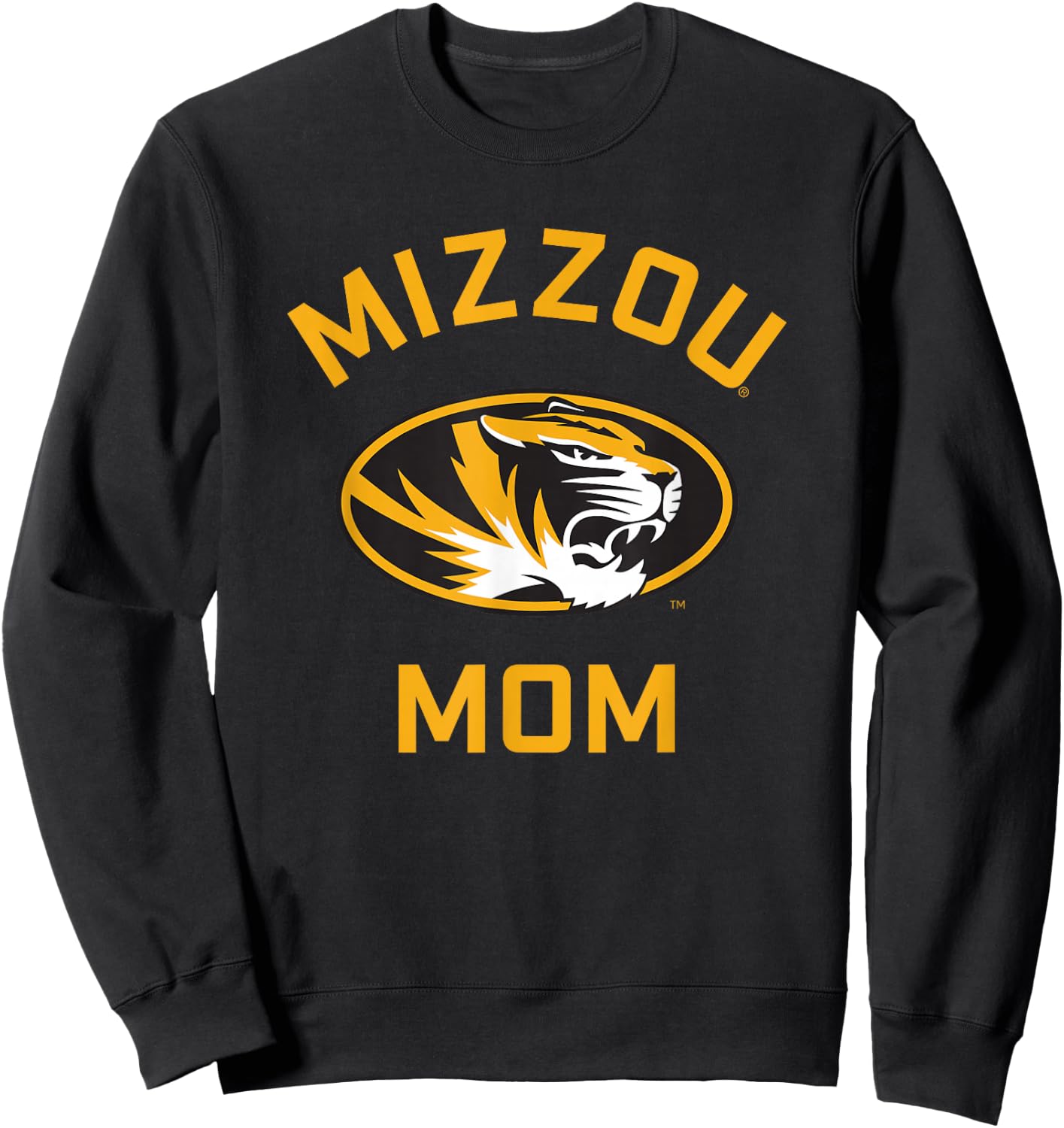 University of Missouri Mizzou Tigers Arched Mom Sweatshirt - Sweatshirt | Black