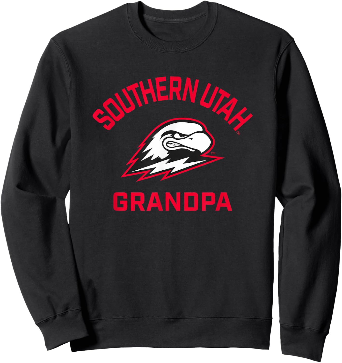 Southern Utah University Thunderbirds Arched Grandpa Sweatshirt - Sweatshirt | Black