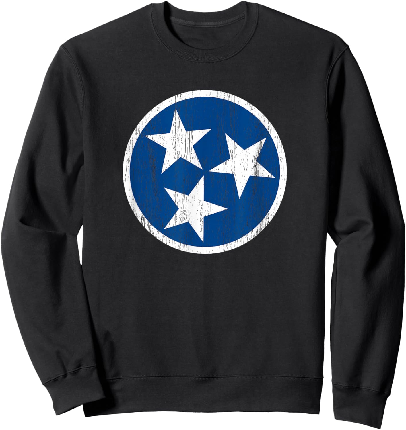 Tennessee Tristar Shirt, Tennessee State Flag Sweatshirt - Sweatshirt | Black