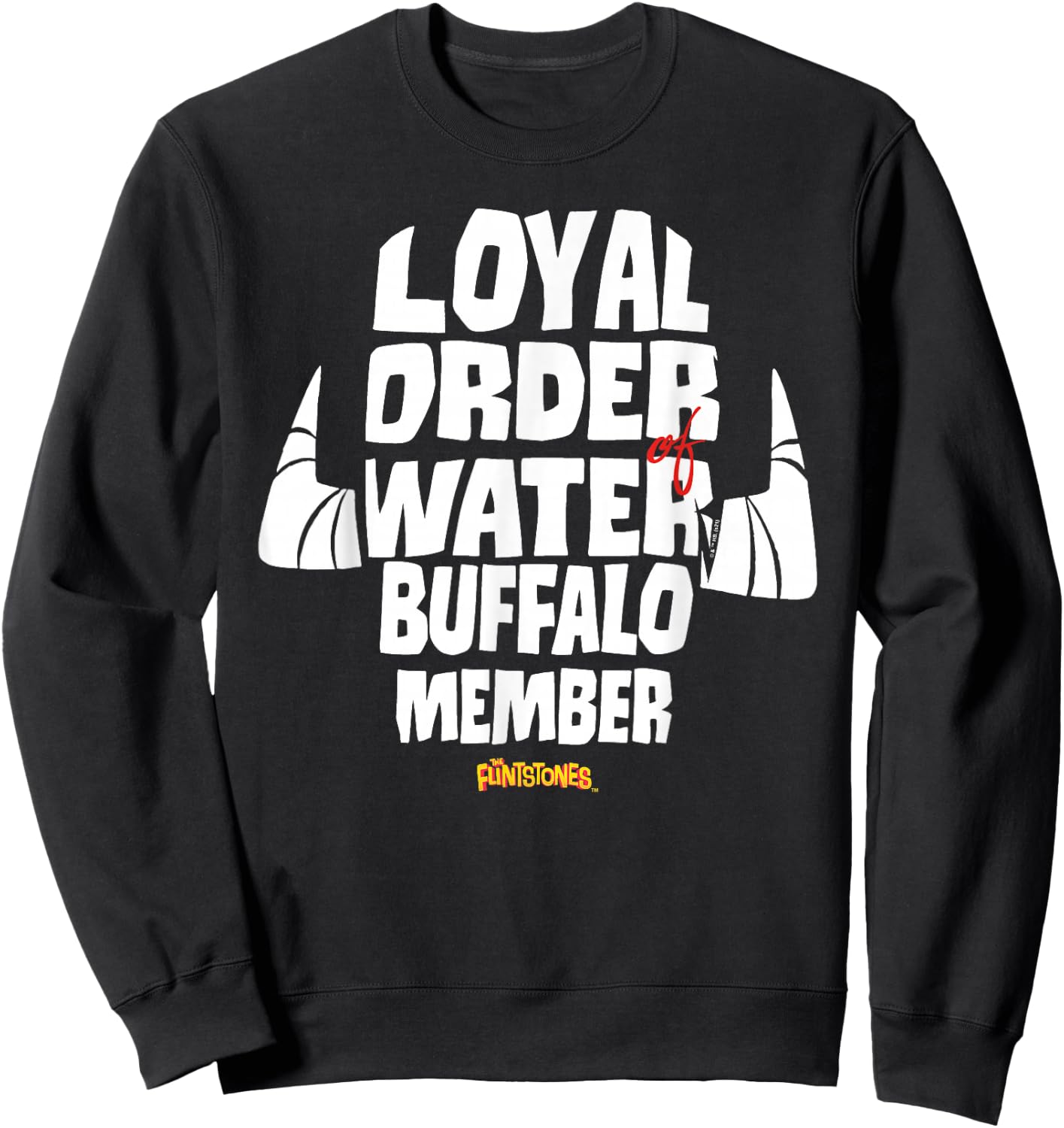 The Flintstones Loyal Order of Water Buffalo Sweatshirt - Sweatshirt | Black