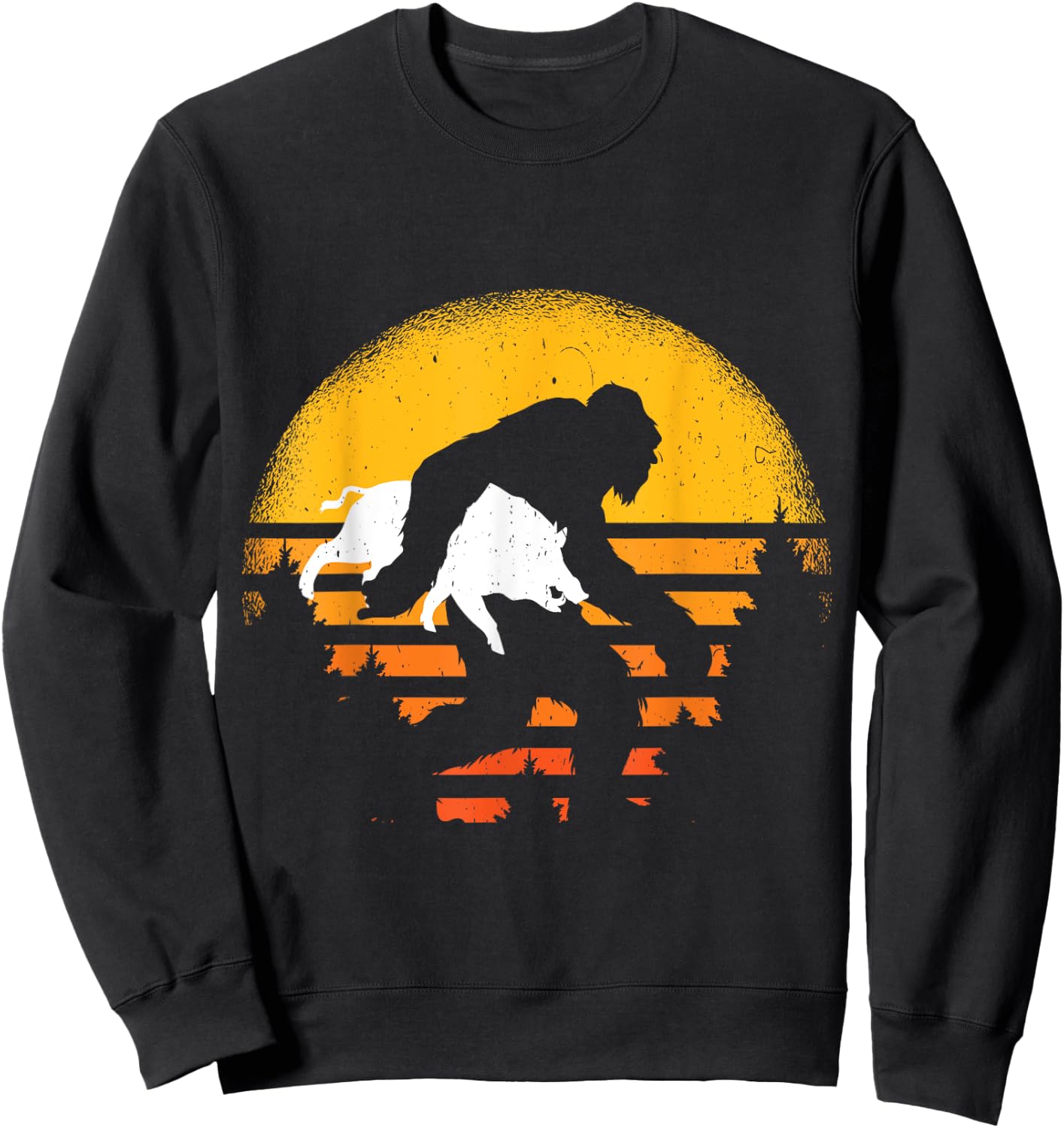 Funny Hog hunting boar hunter Sweatshirt - Sweatshirt | Black