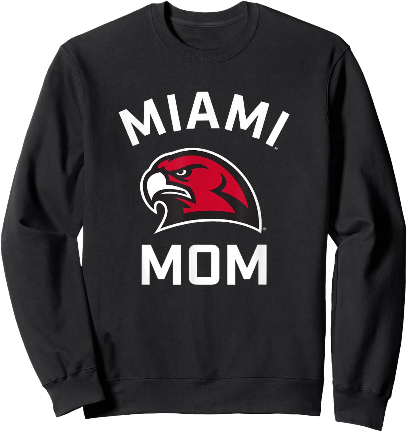 Miami University Ohio Redhawks Arched Mom Sweatshirt - Sweatshirt | Black